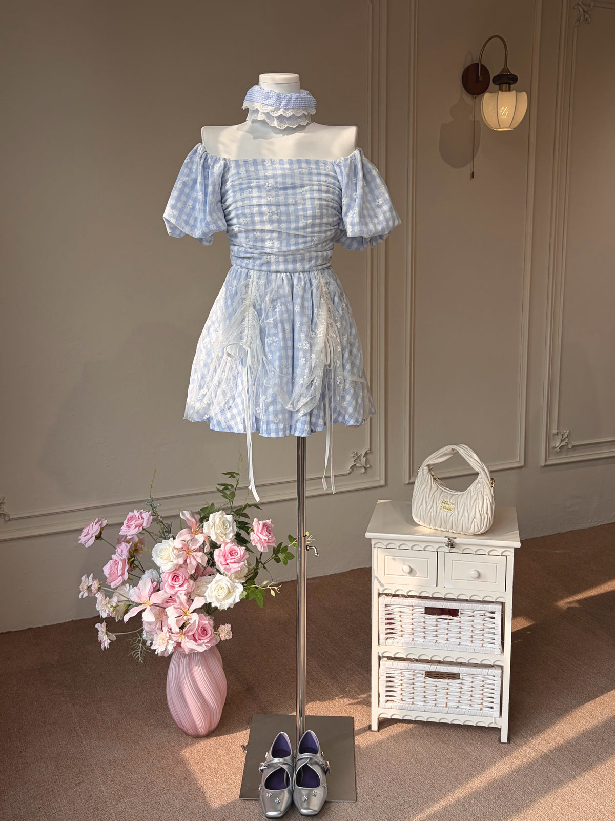 𝘾𝙃𝘼𝙍𝙈𝙀 Clara Gingham Dress