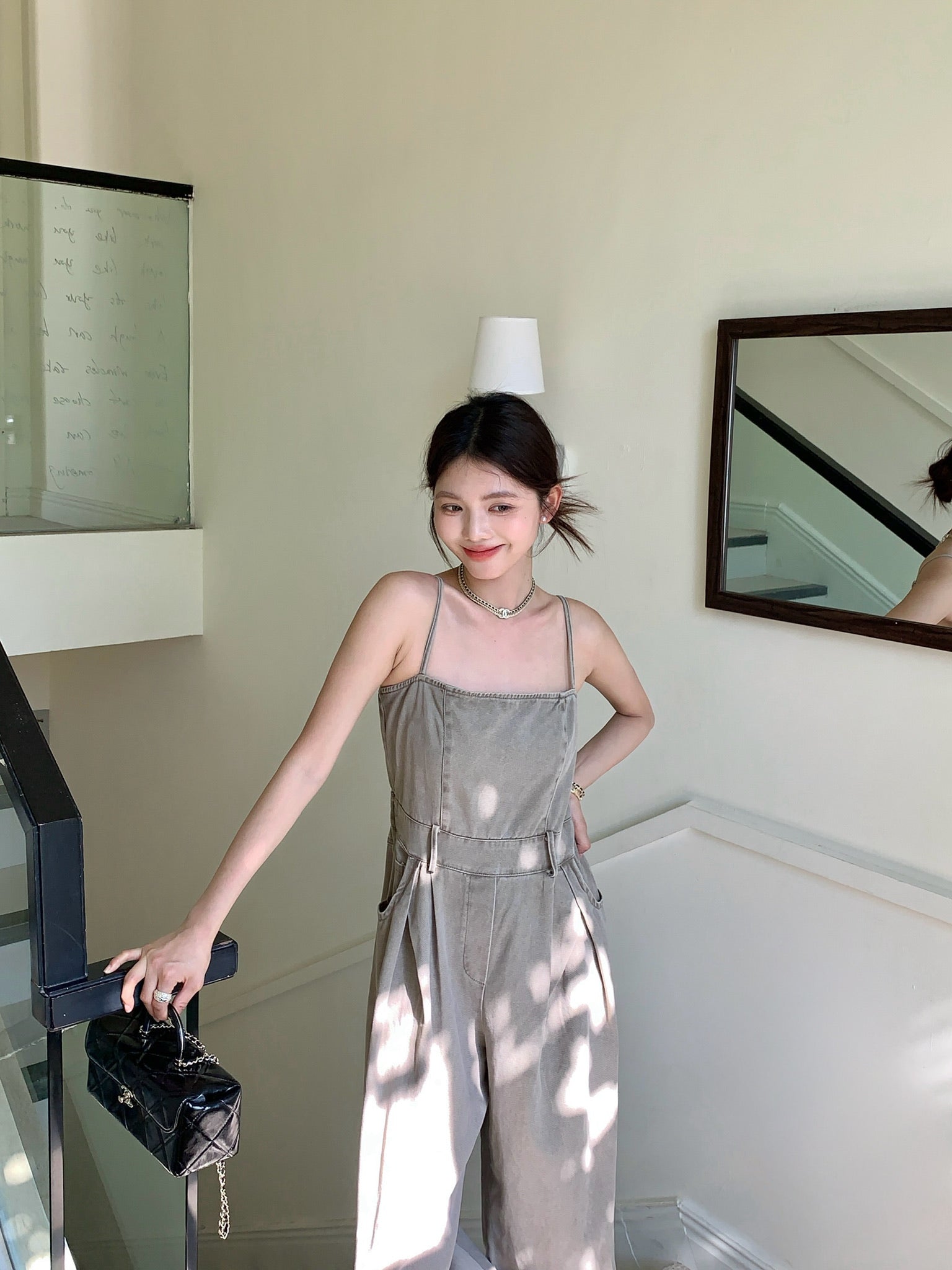 𝘾𝙃𝘼𝙍𝙈𝙀 Seneca Jumpsuit(Grey)