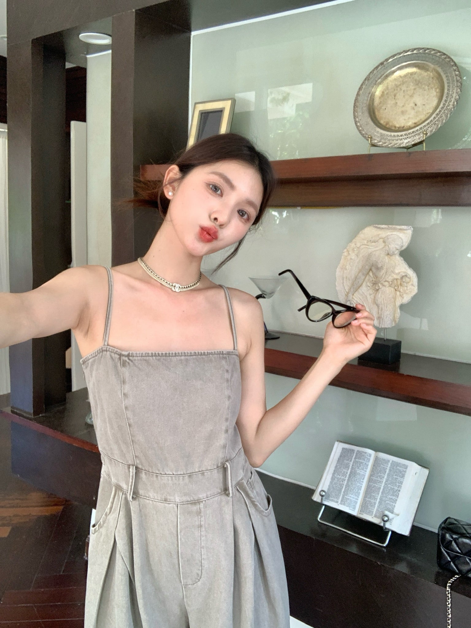 𝘾𝙃𝘼𝙍𝙈𝙀 Seneca Jumpsuit(Grey)