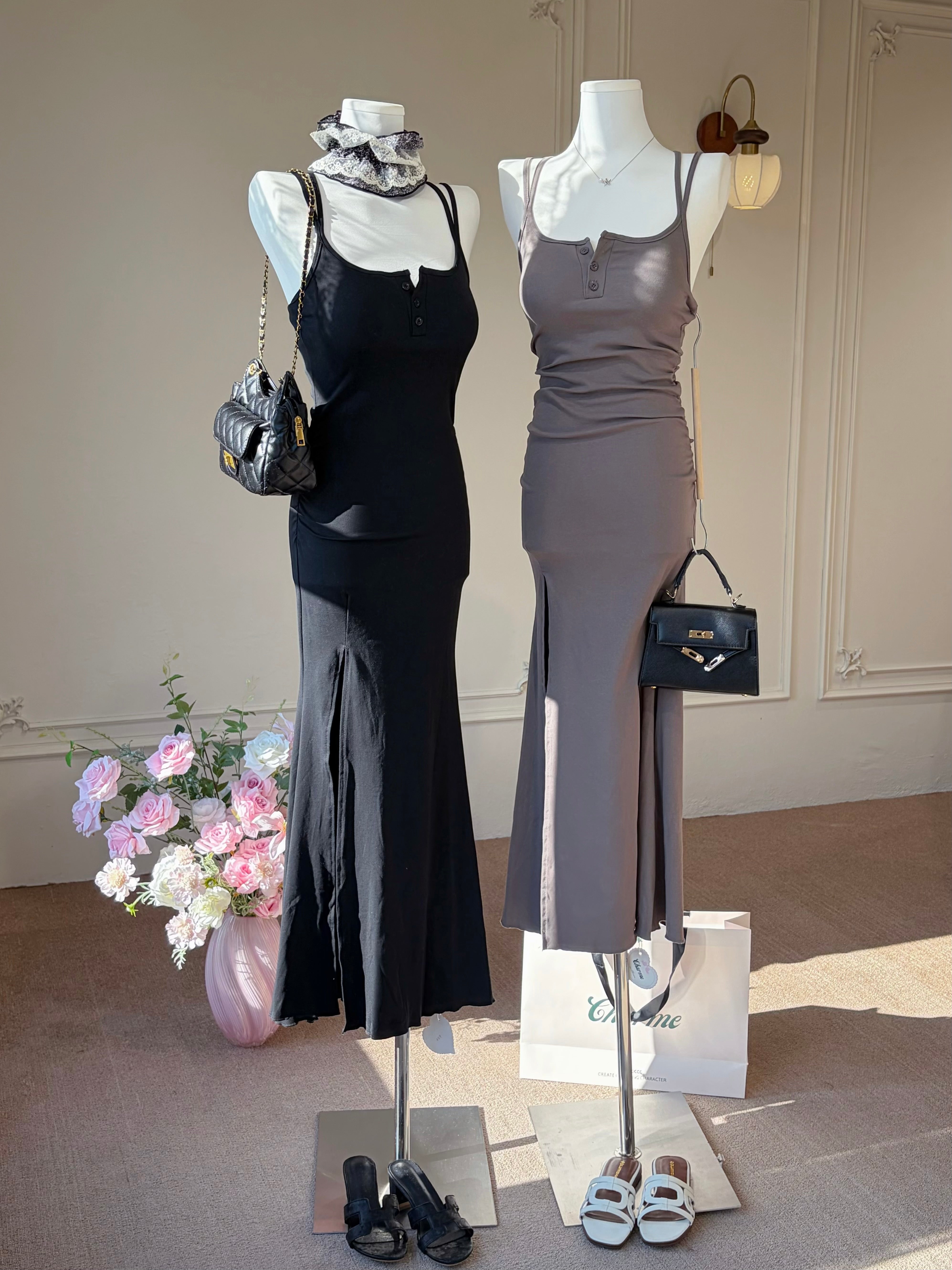 Button Muse Maxi Dress