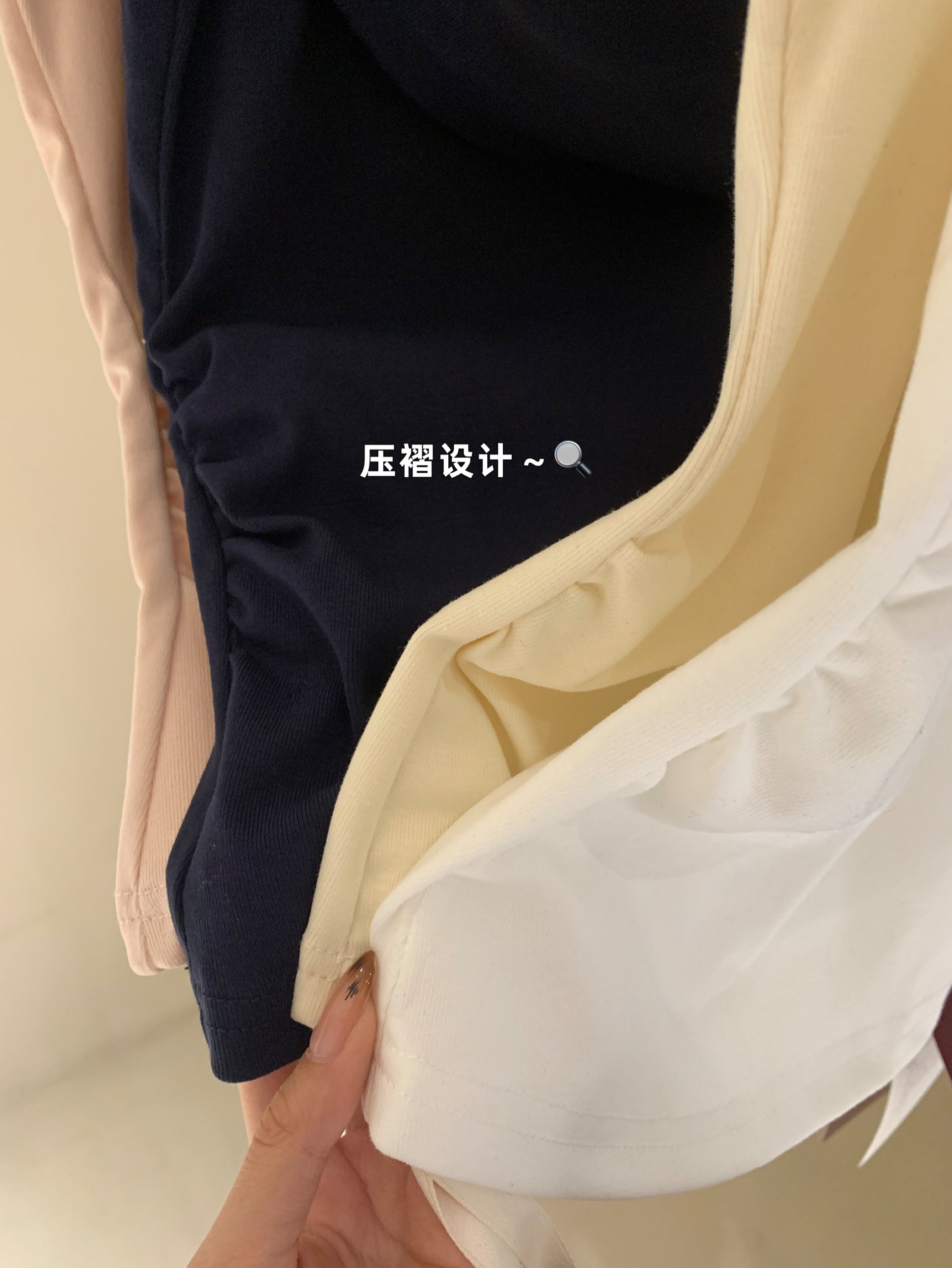 W8555 超sweet!蝴蝶结斜肩上衣