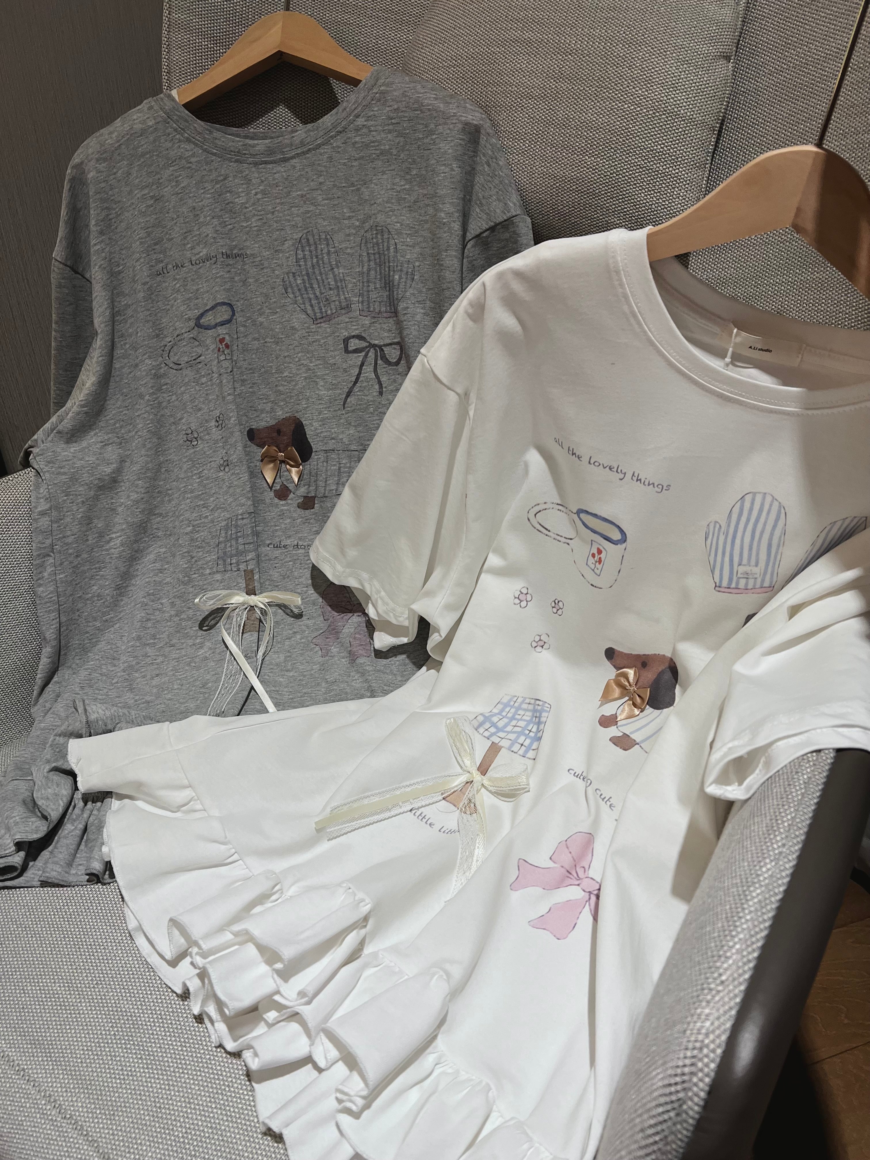 cute dog over size t