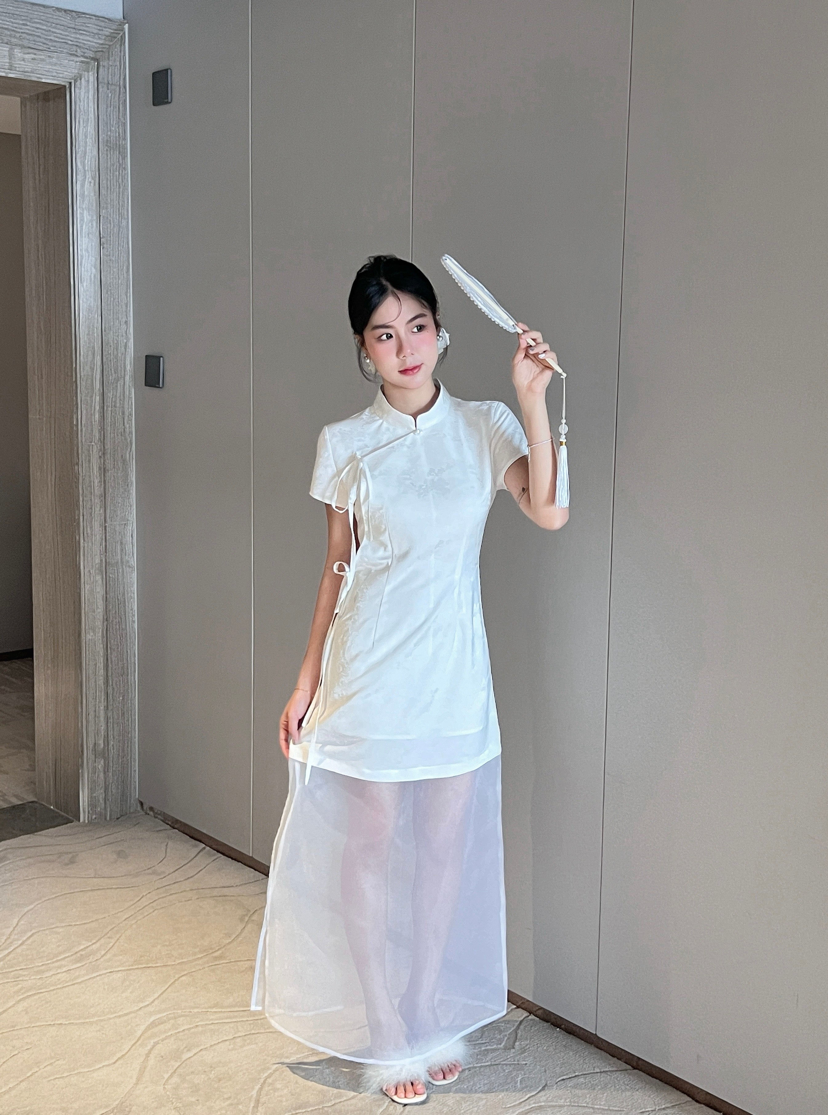 Moon Cheongsam 月🌙 (White)