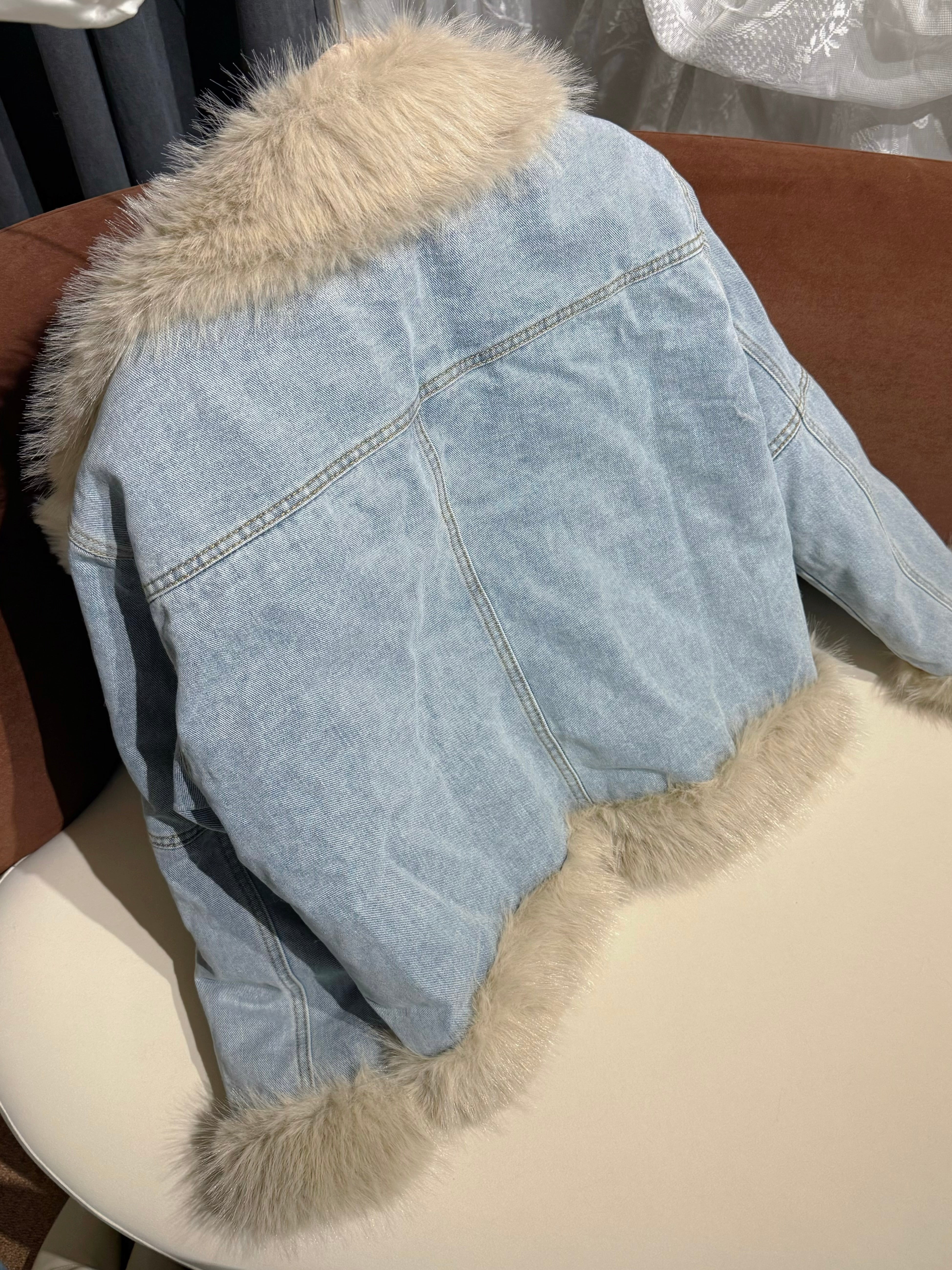 Marshmallow Denim Coat