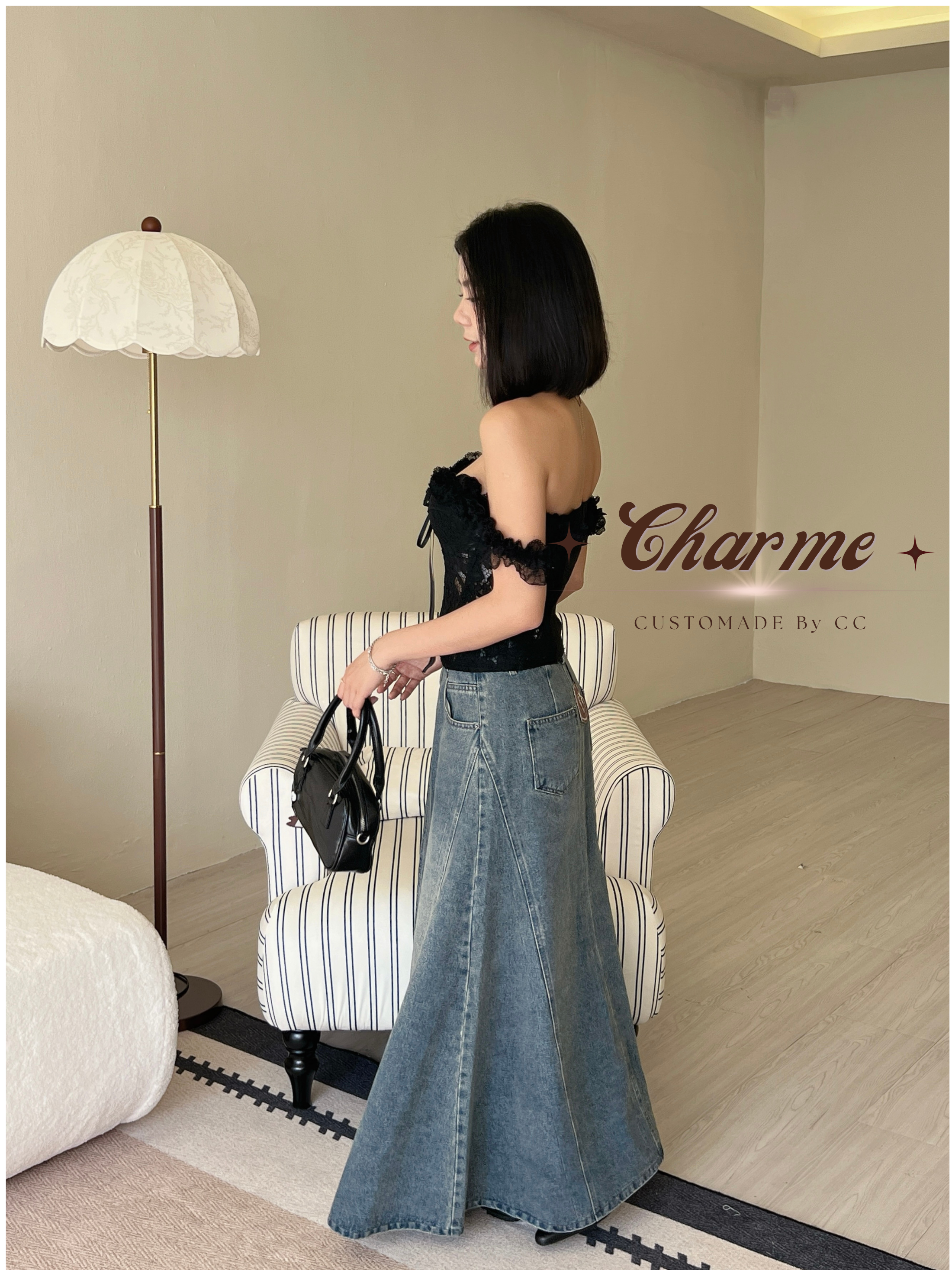 Elodie Denim Skirt