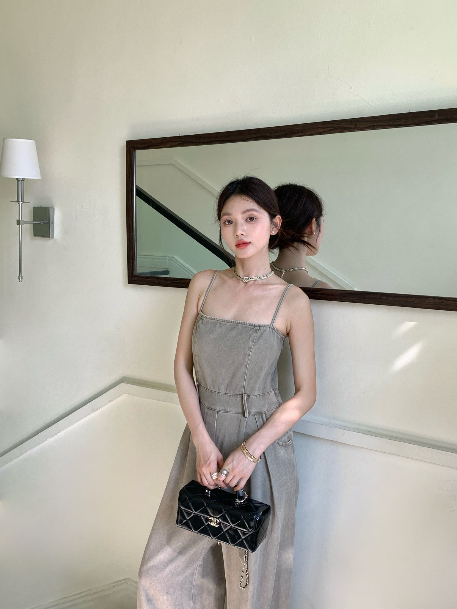 𝘾𝙃𝘼𝙍𝙈𝙀 Seneca Jumpsuit(Grey)