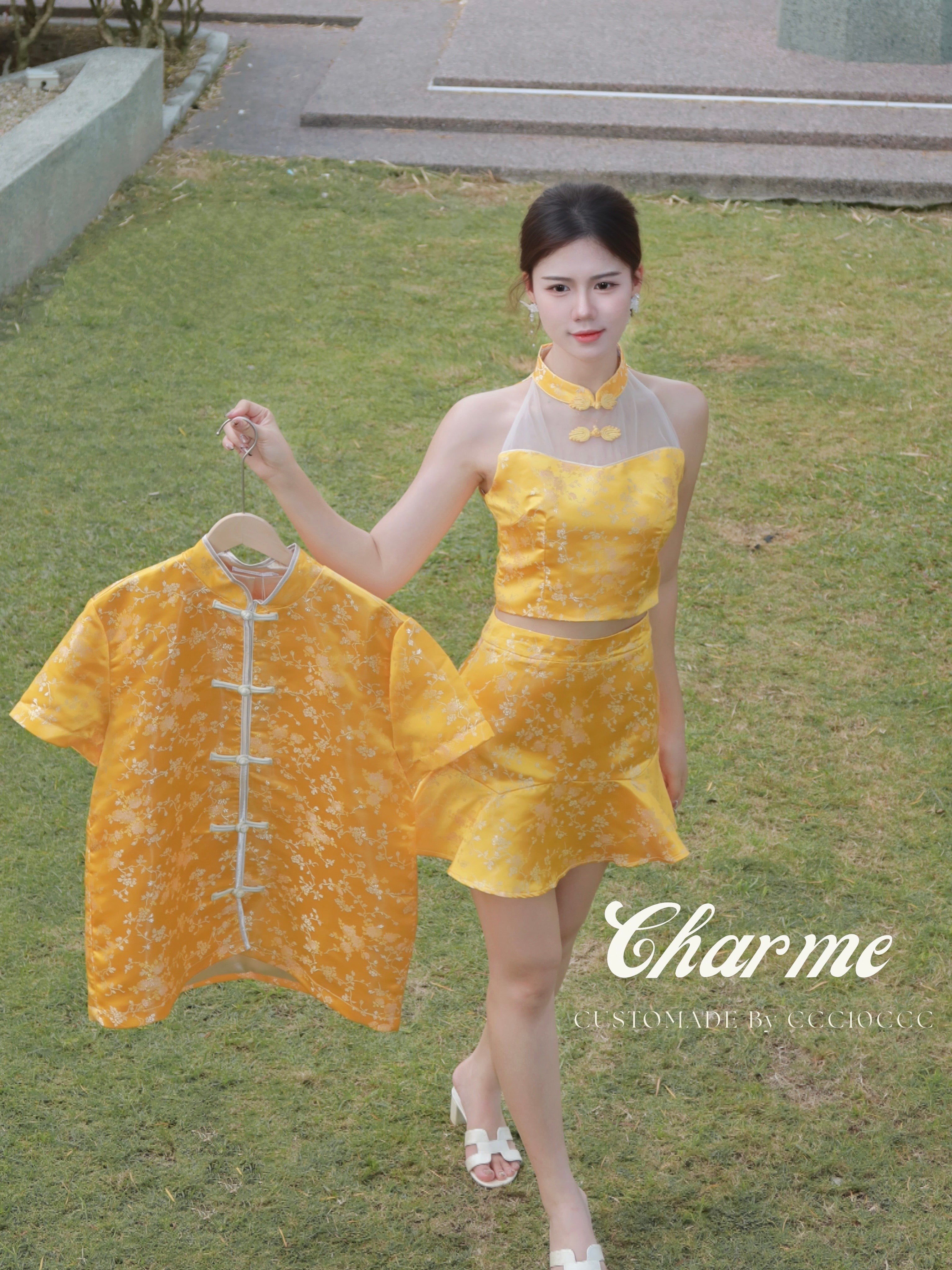 Bella Shirt 唐装 (Gold)