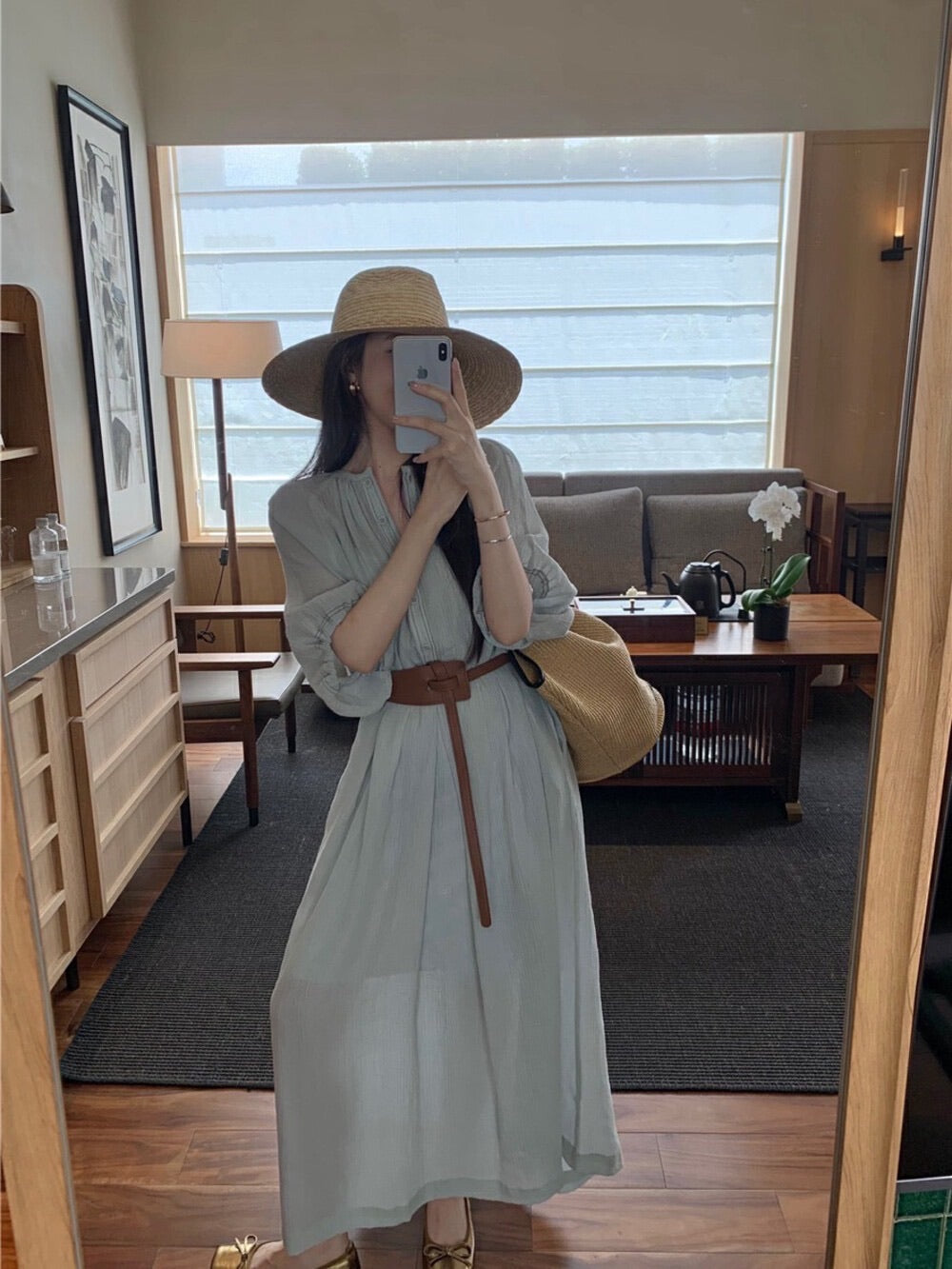 度假风气质款 Bella Dress (free belt)
