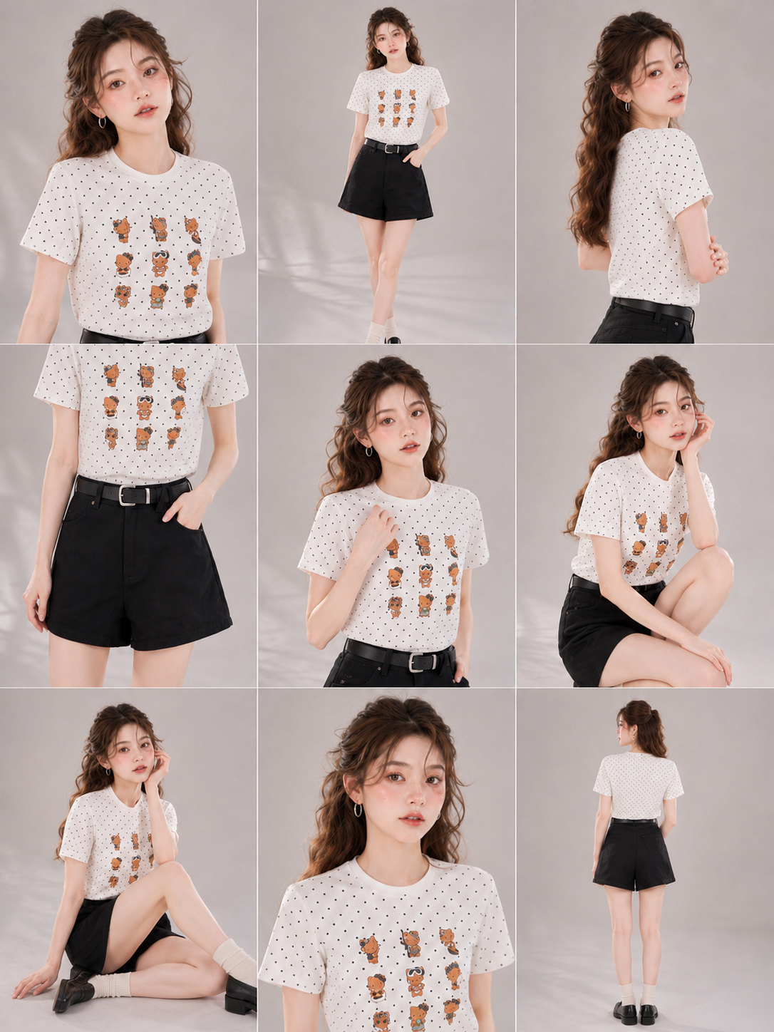 Polka Kitty Tee