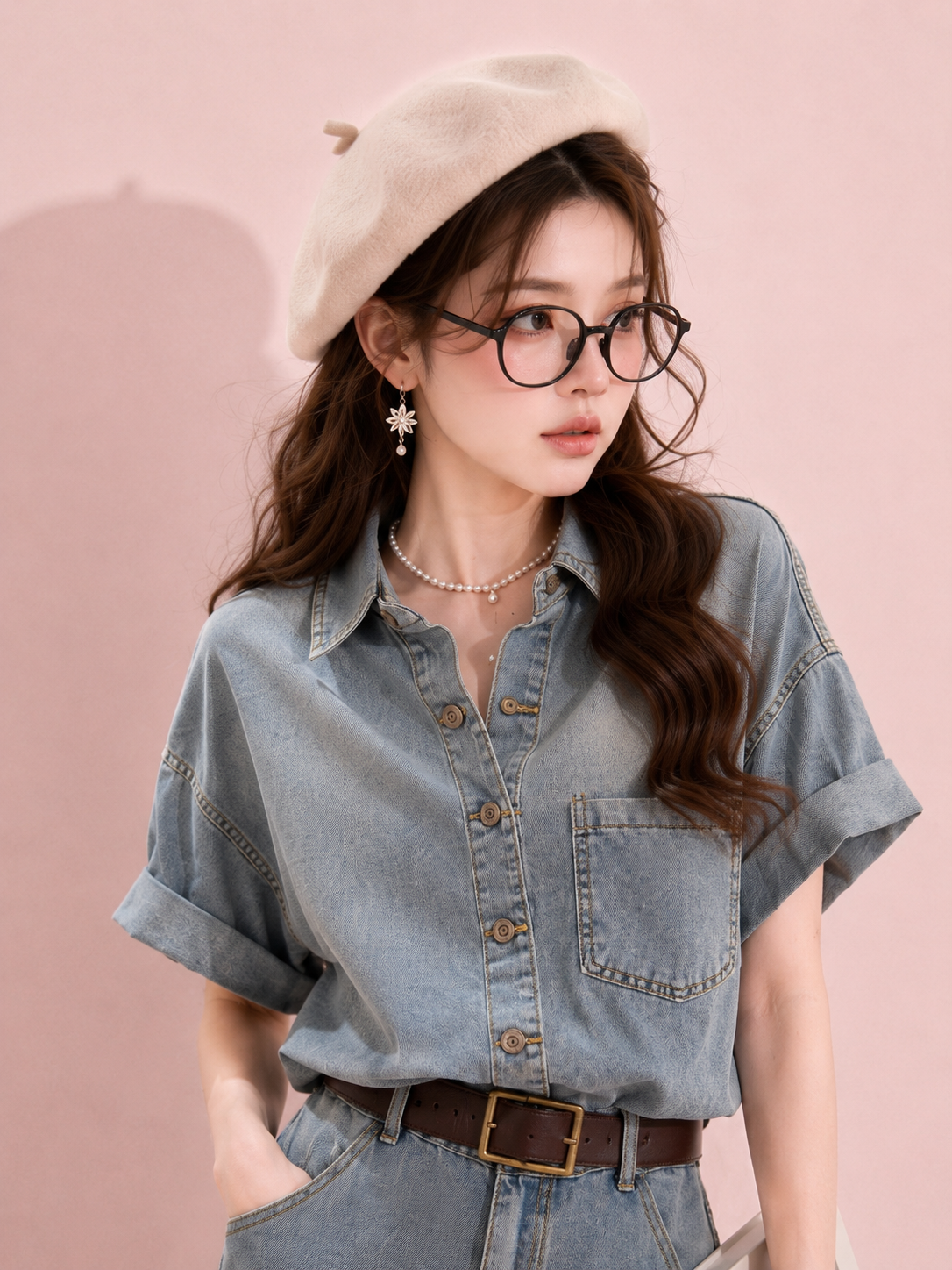 Denim · Lunna Romper