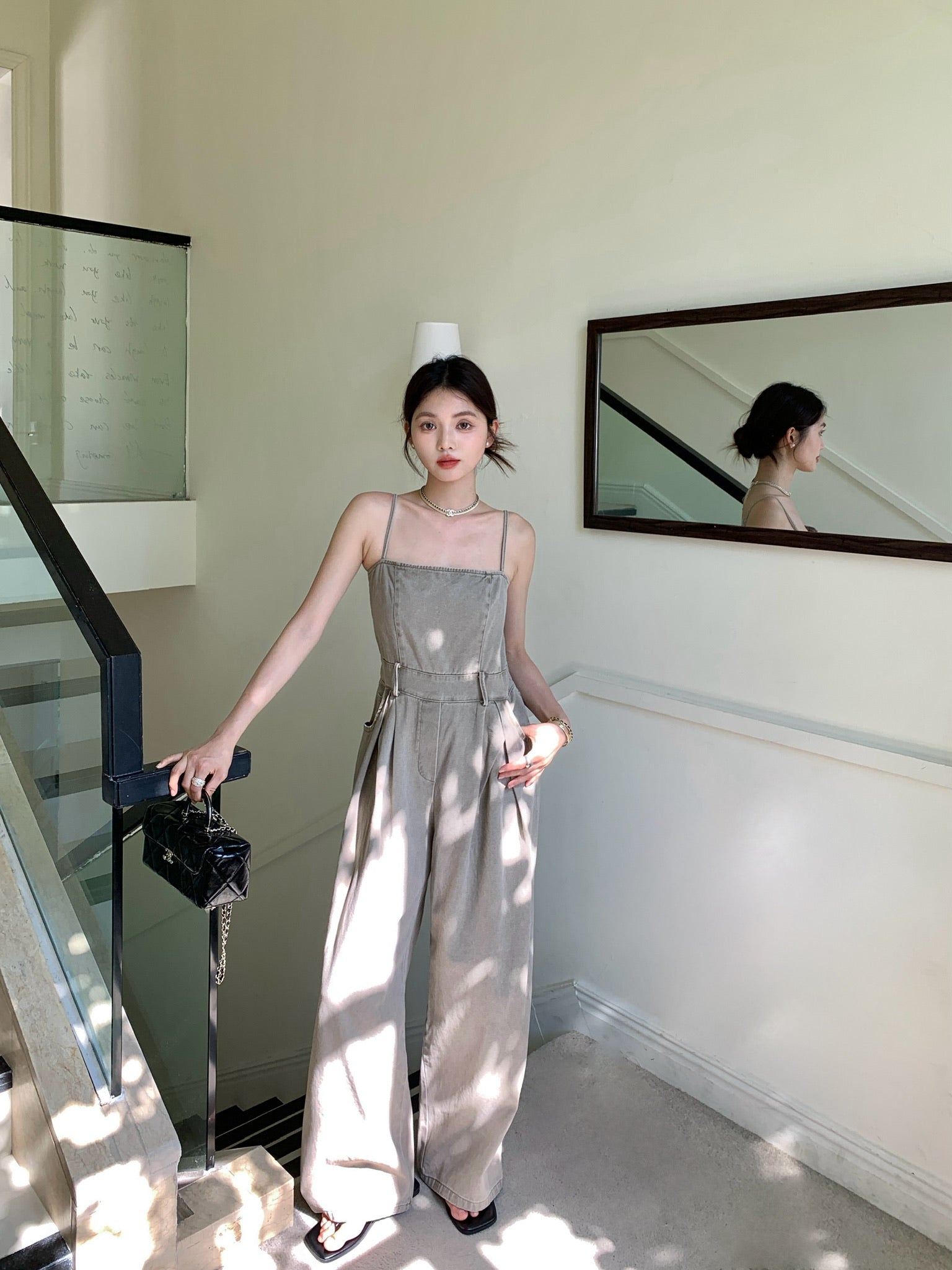 𝘾𝙃𝘼𝙍𝙈𝙀 Seneca Jumpsuit(Grey)