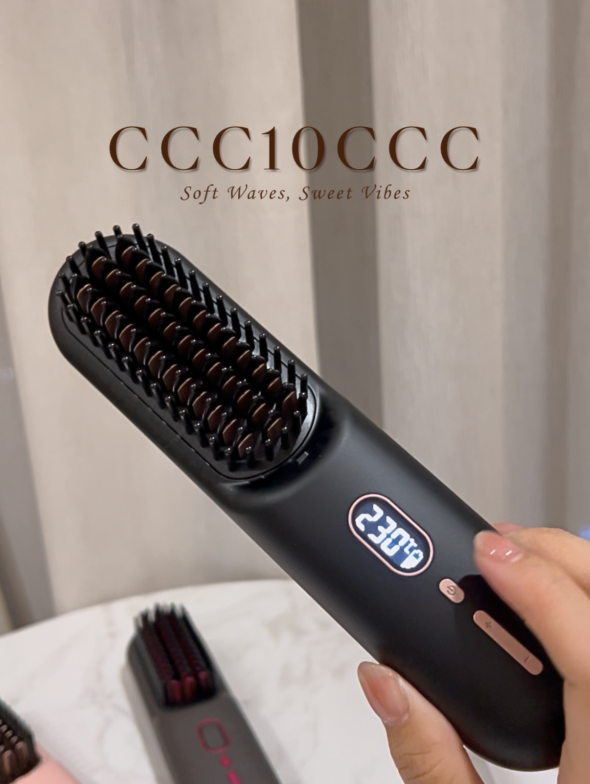 负离子无线发梳 充电款!