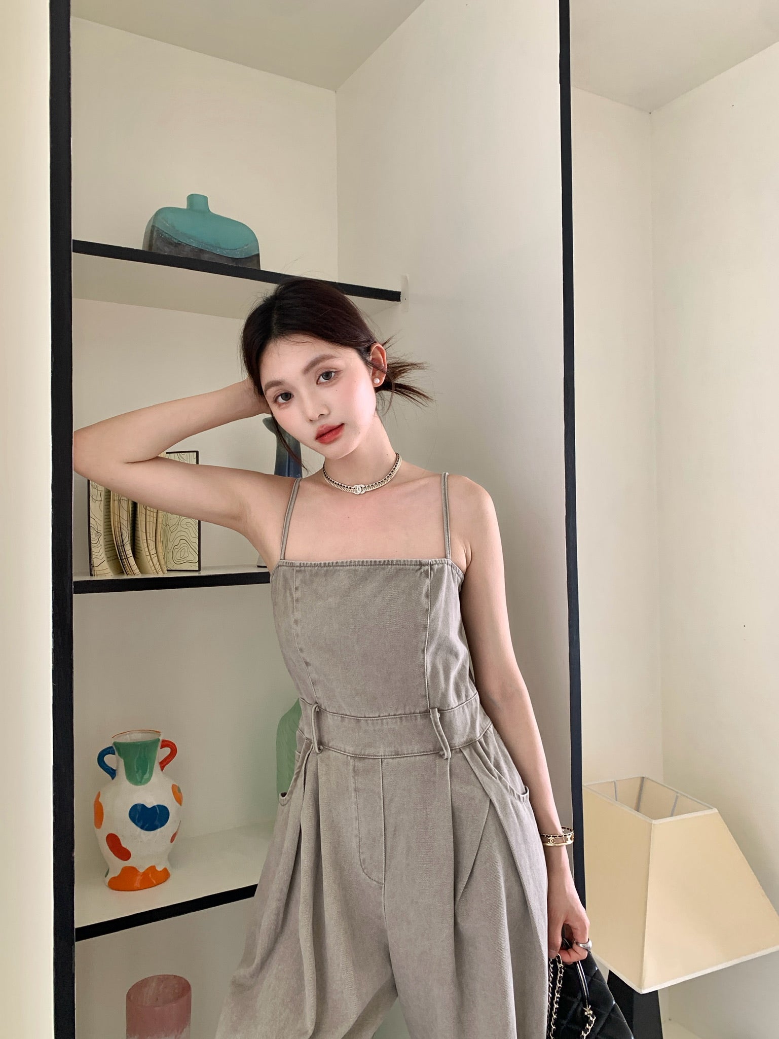 𝘾𝙃𝘼𝙍𝙈𝙀 Seneca Jumpsuit(Grey)