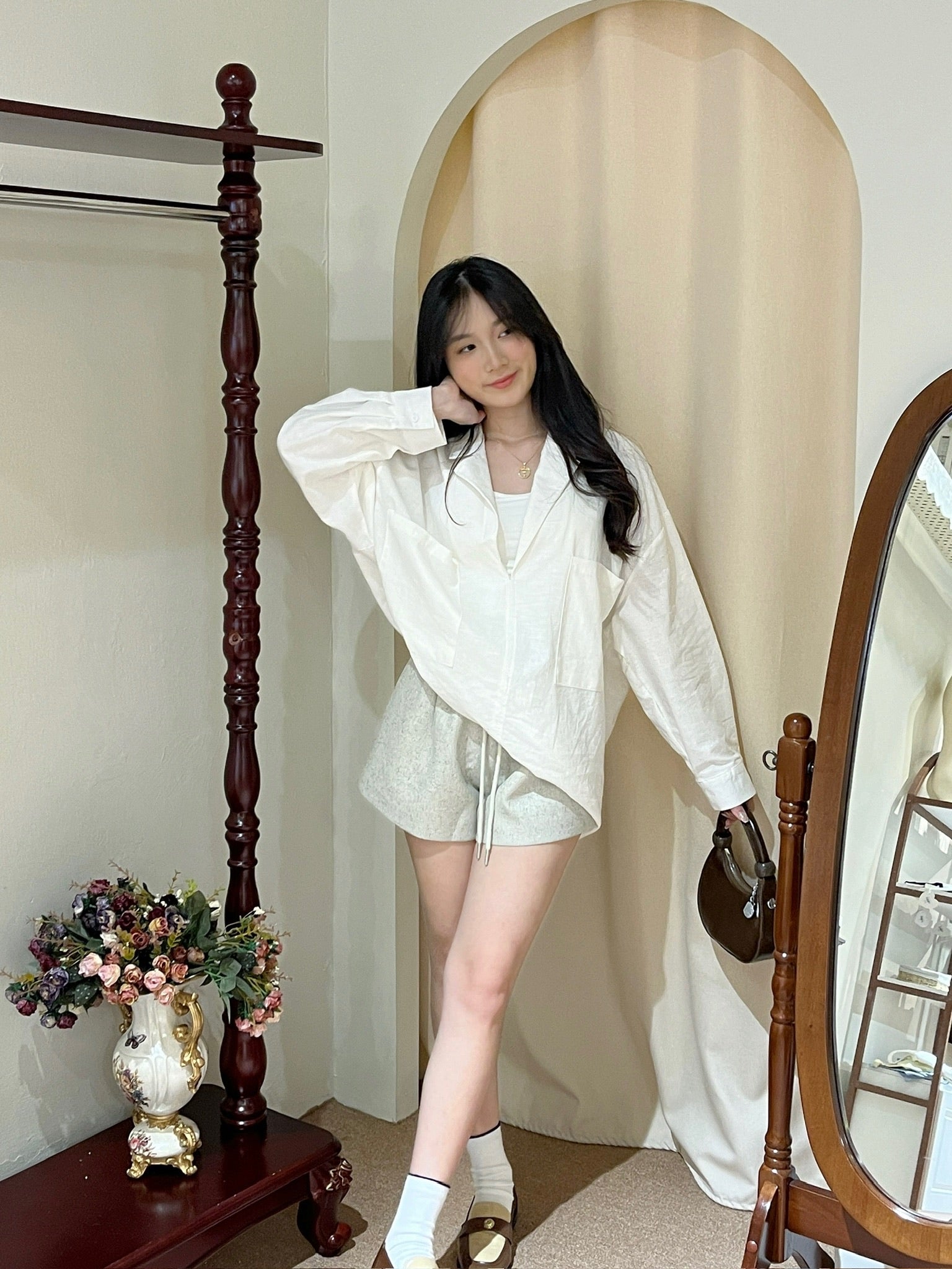 Crisp White Linen shirt