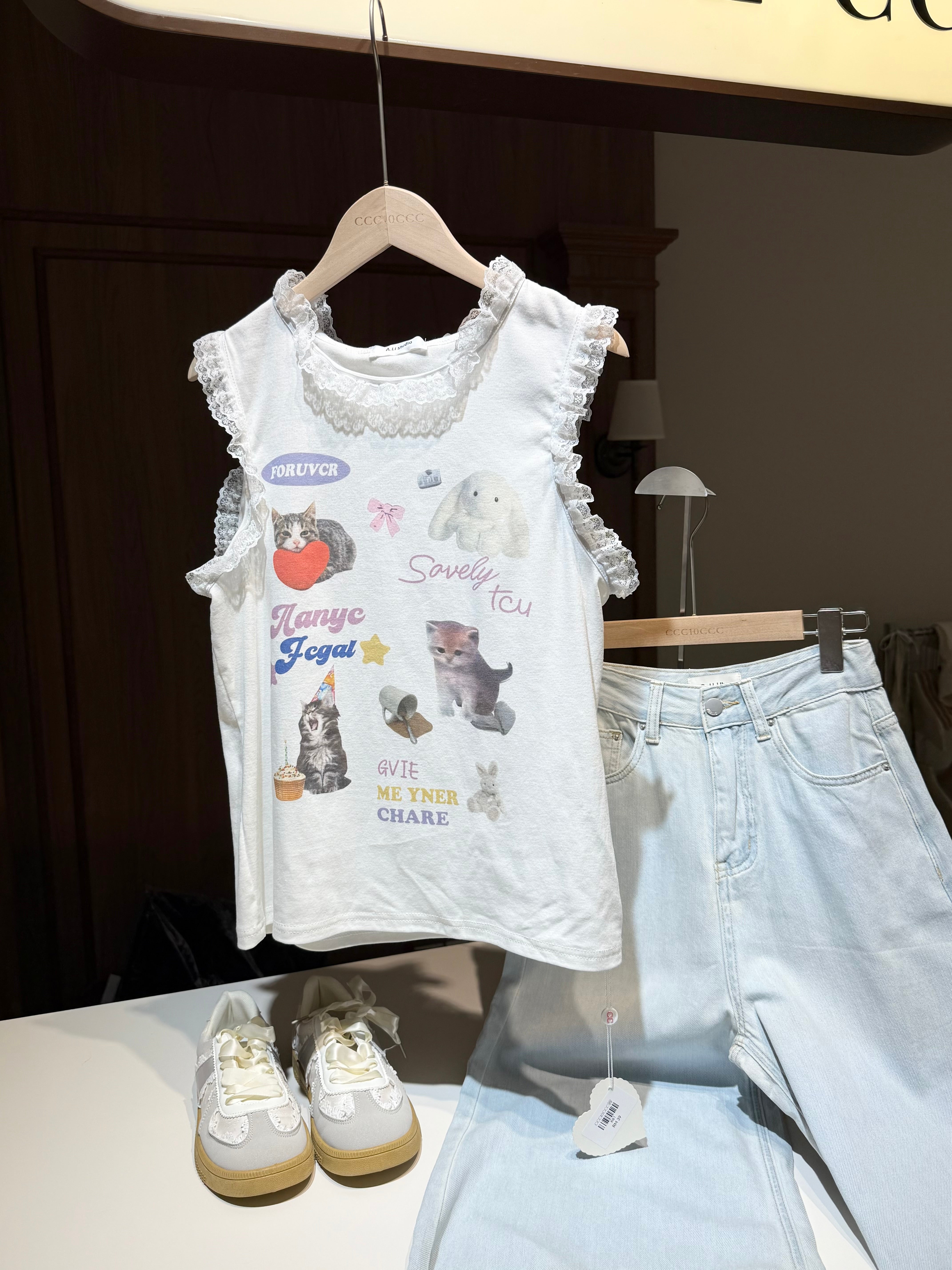 Emoji Lace Top
