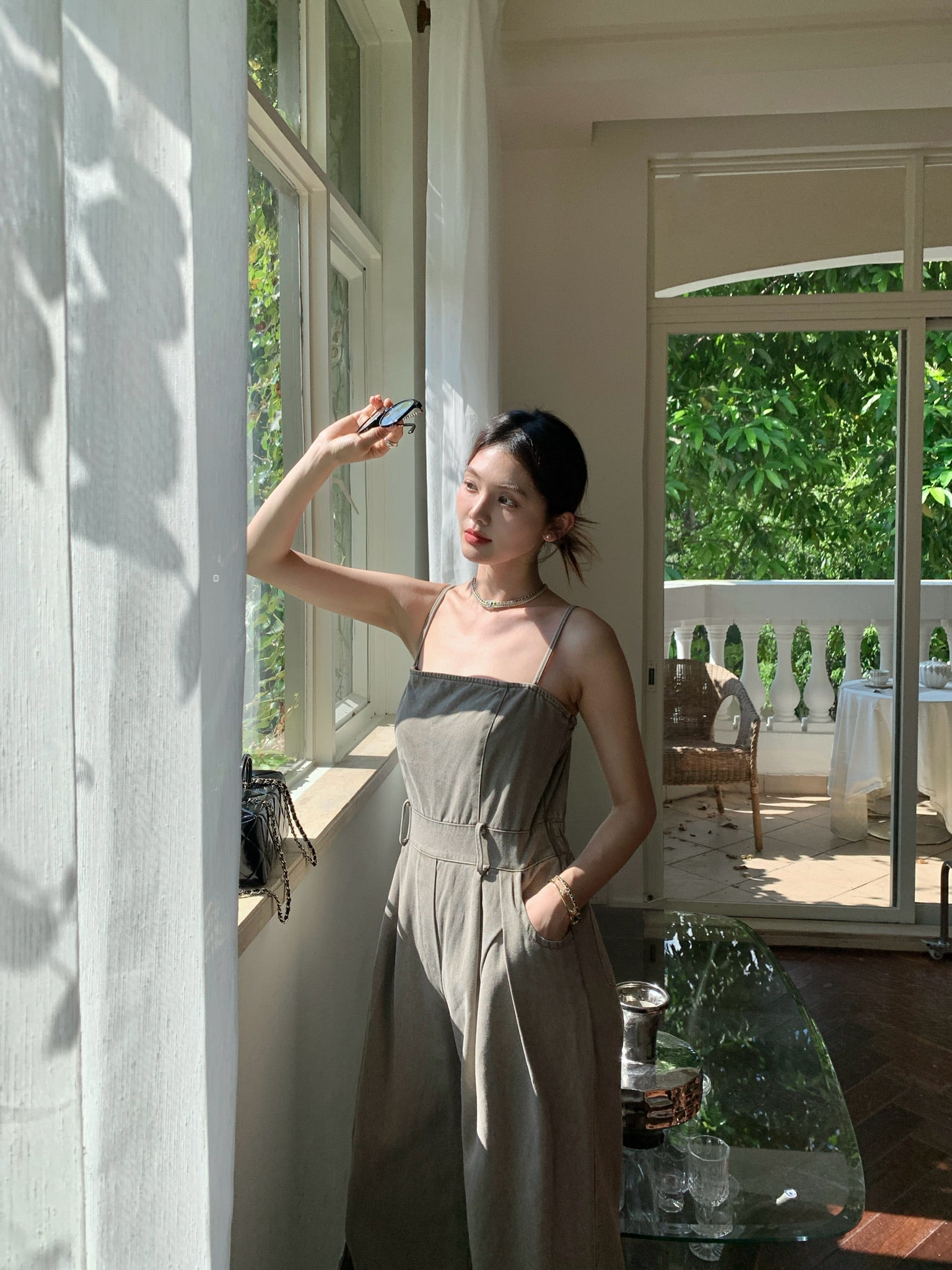 𝘾𝙃𝘼𝙍𝙈𝙀 Seneca Jumpsuit(Grey)