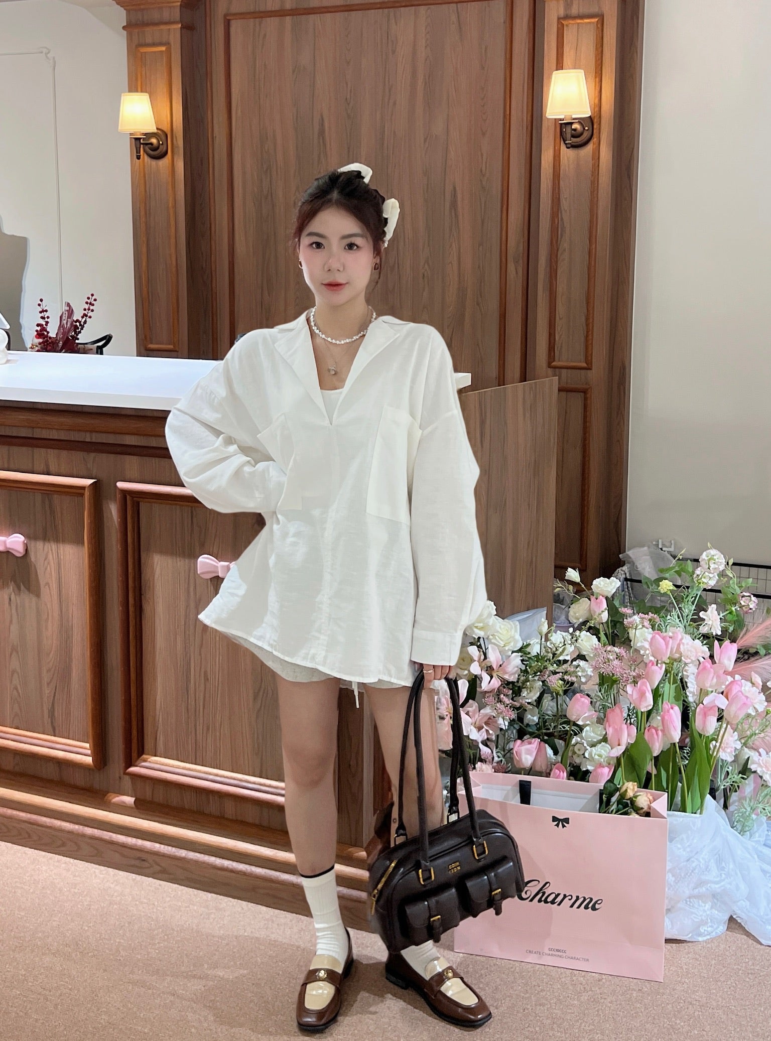 Crisp White Linen shirt
