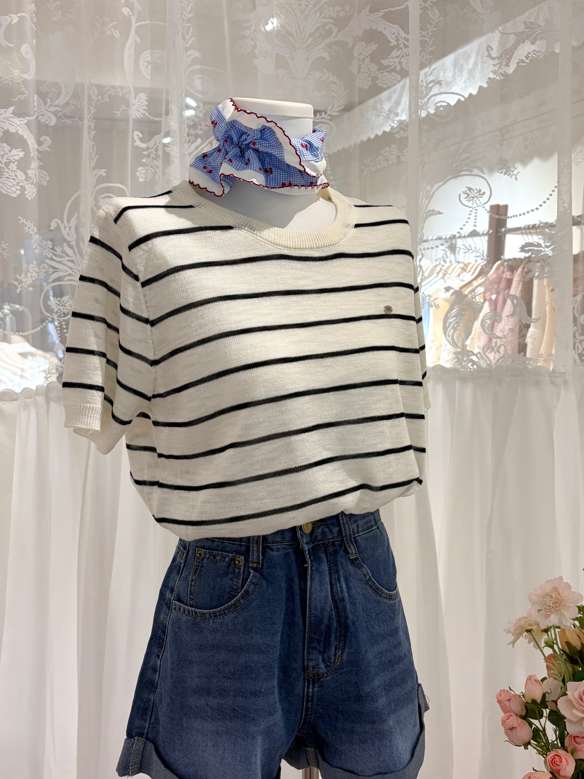 Este Stripe Knit Top