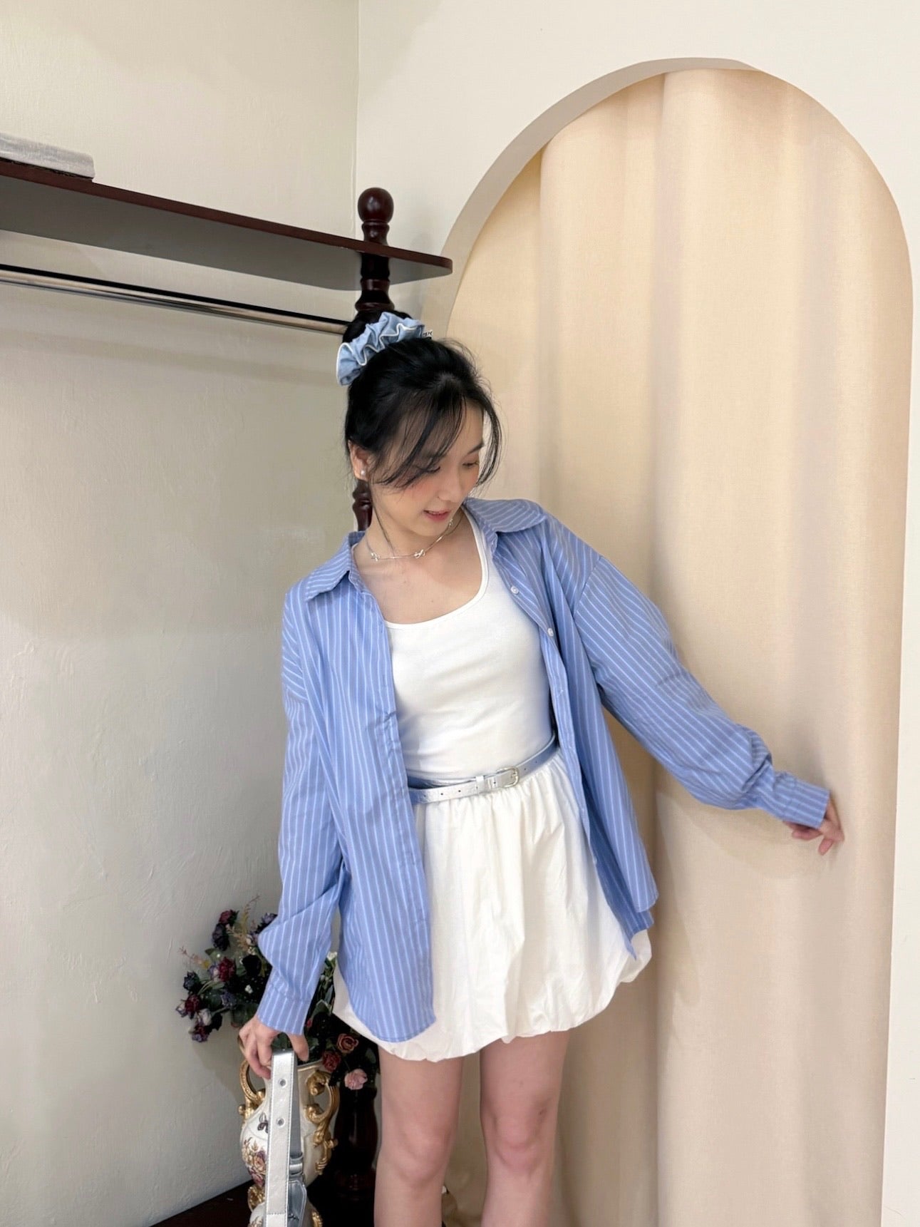 Scarlett Set 【连身裙+衬衫+腰带】