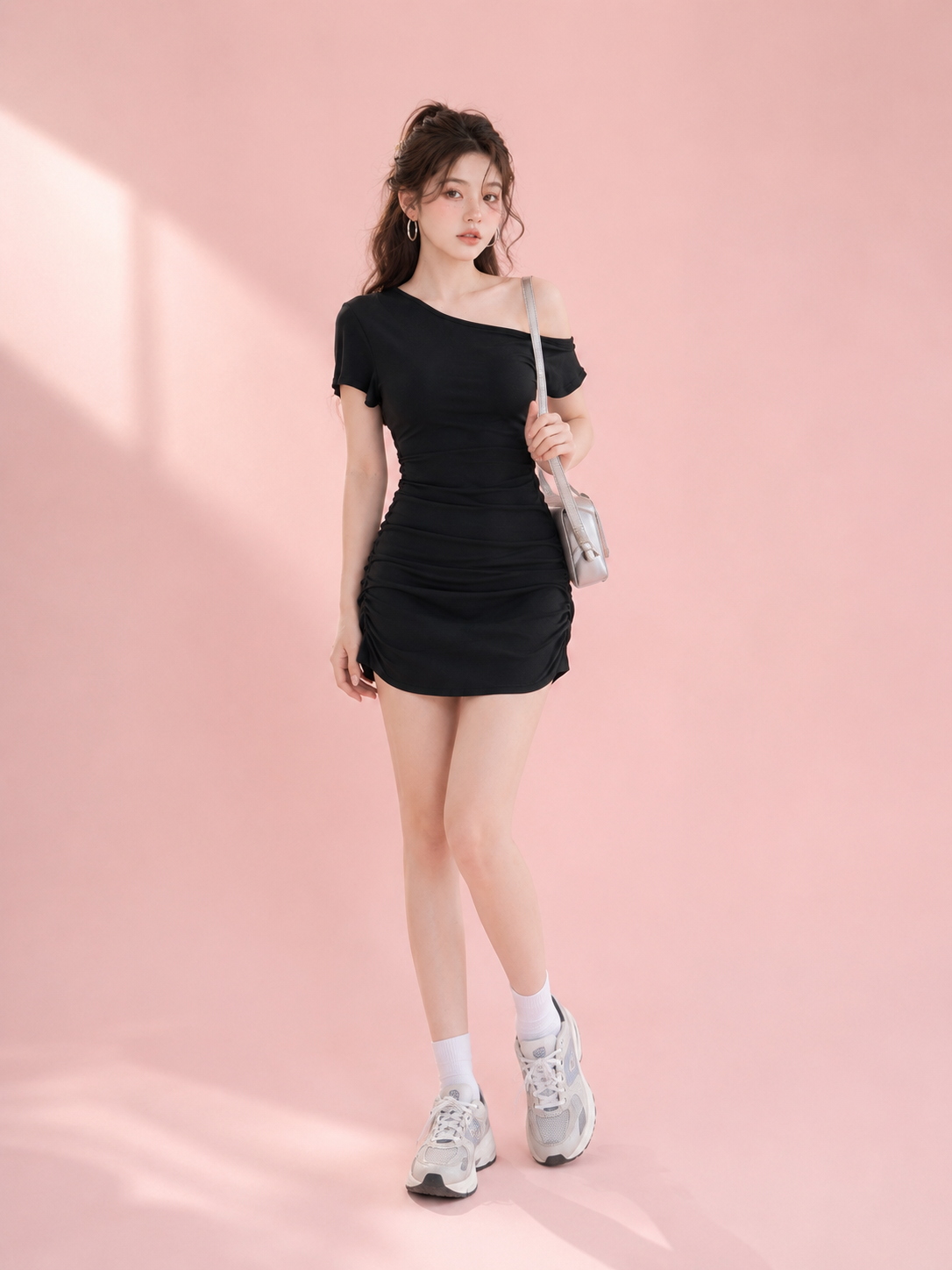 Noir Mini Dress (Padded)