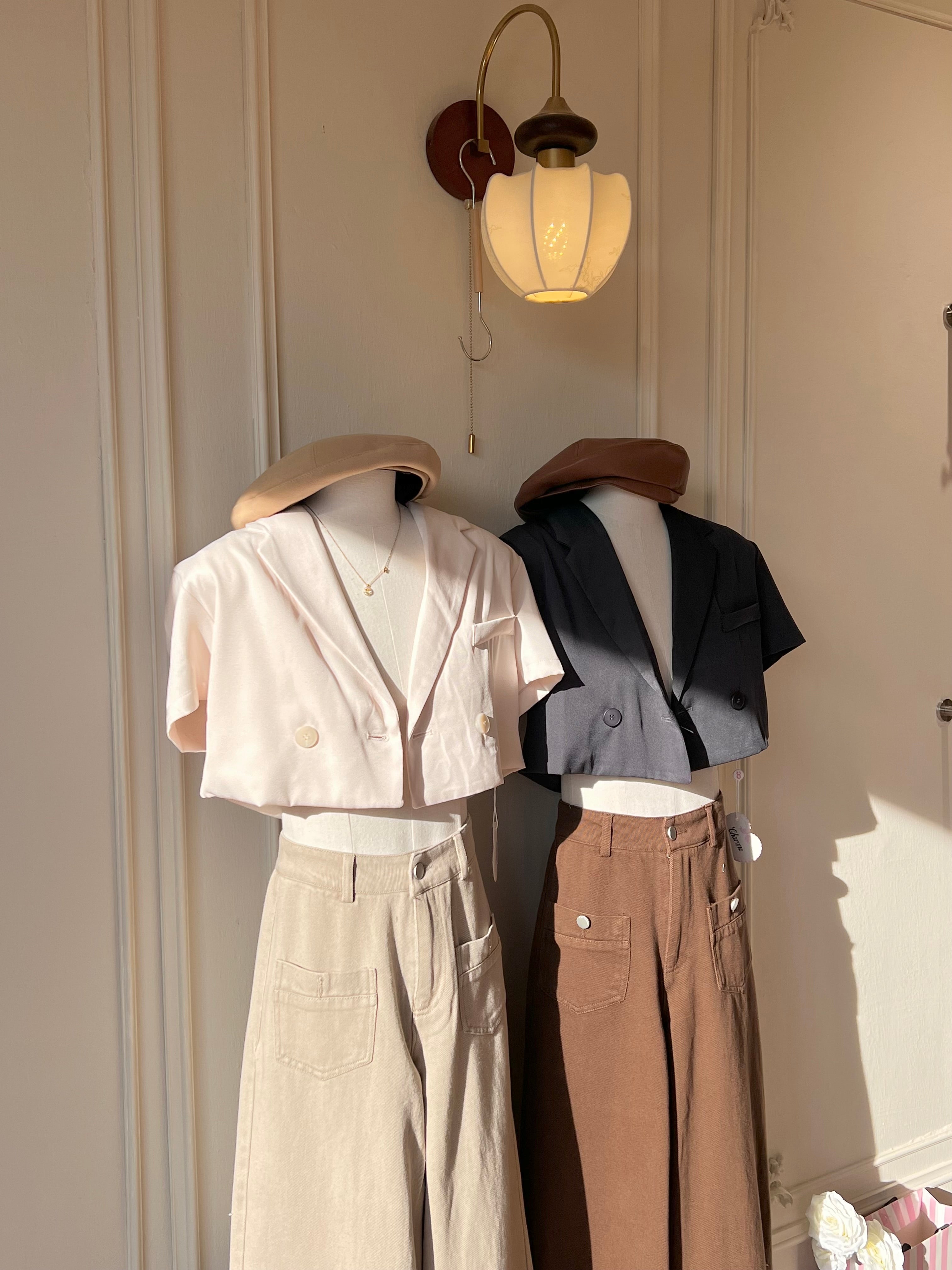๐พ๐๐ผ๐๐๐ Simone Pants๏ผBrown๏ผ
