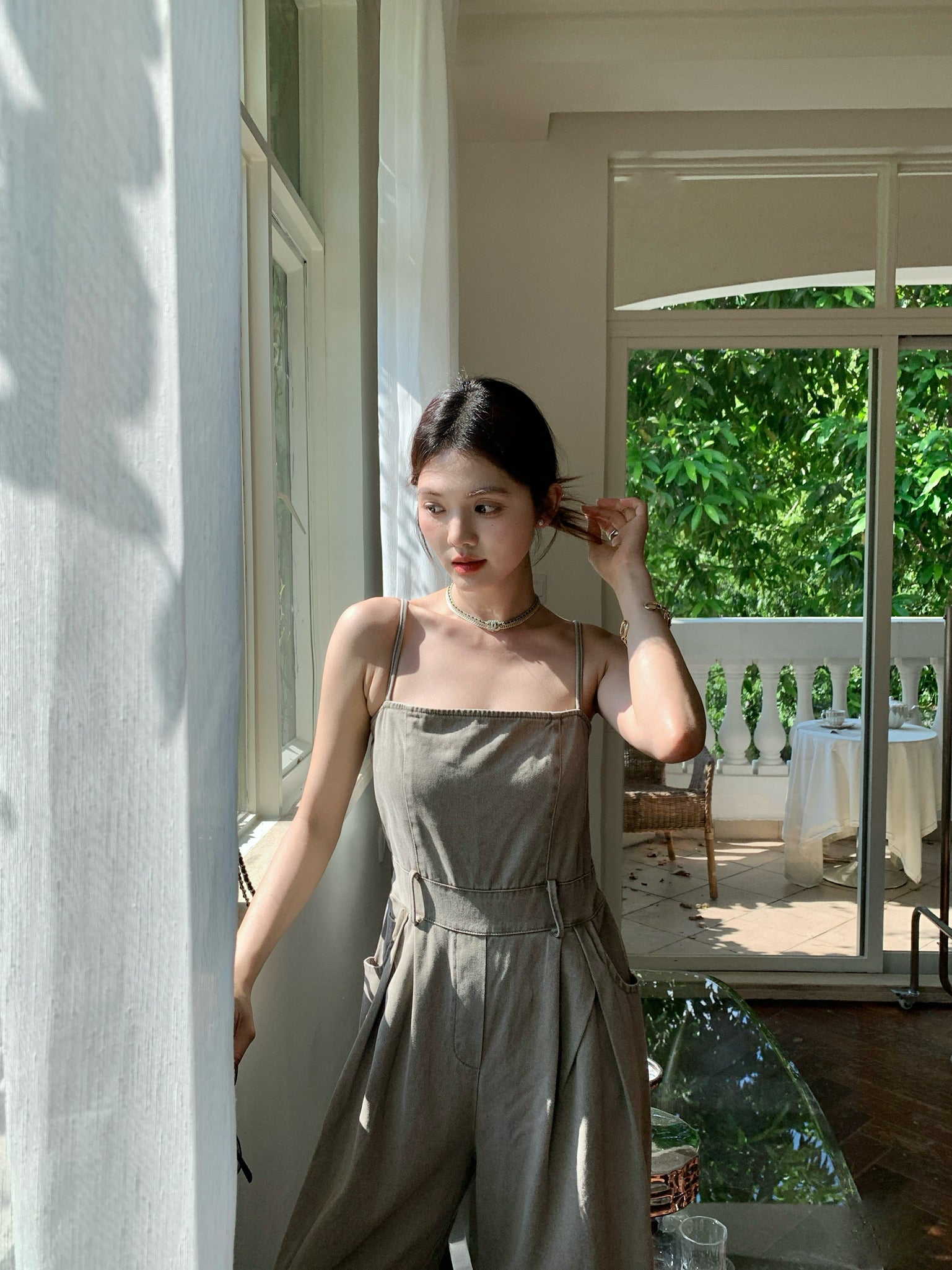 𝘾𝙃𝘼𝙍𝙈𝙀 Seneca Jumpsuit(Grey)
