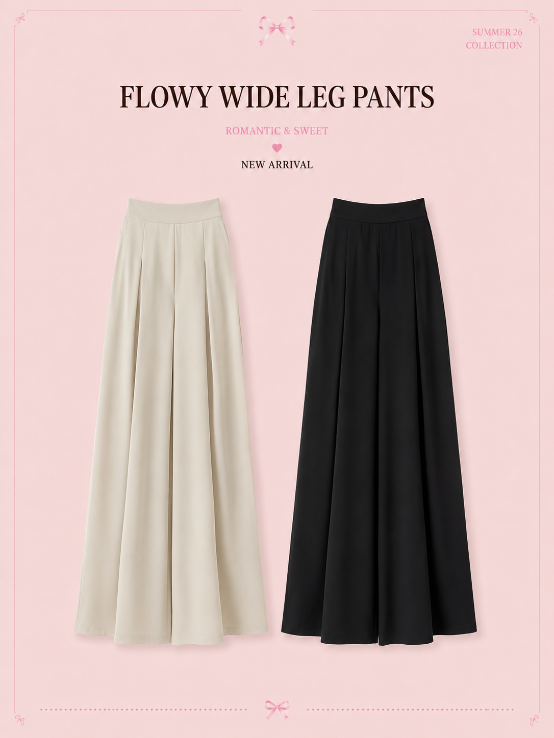 FLOWY WIDE LEG PANTS