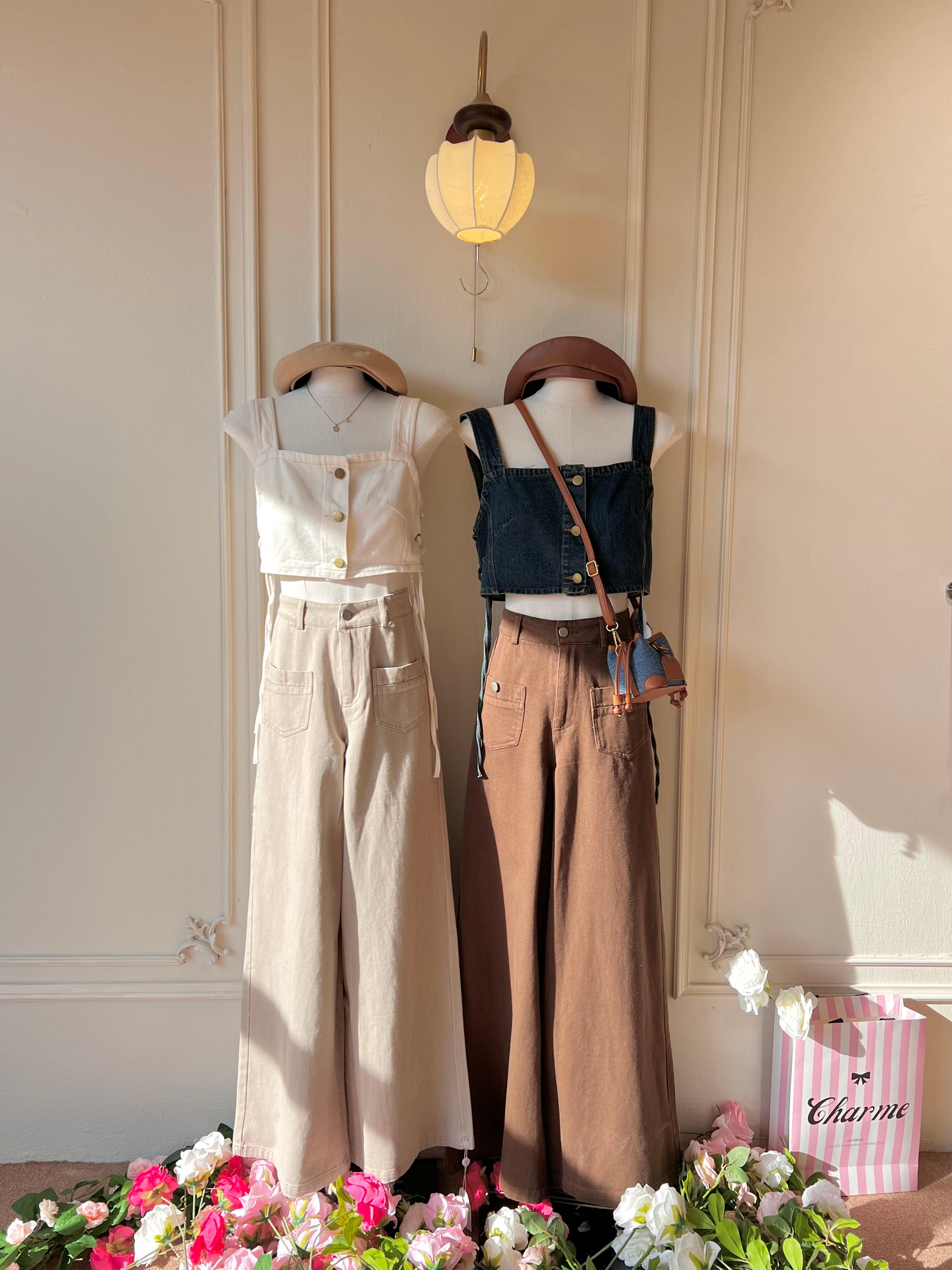 ๐พ๐๐ผ๐๐๐ Simone Pants๏ผBrown๏ผ