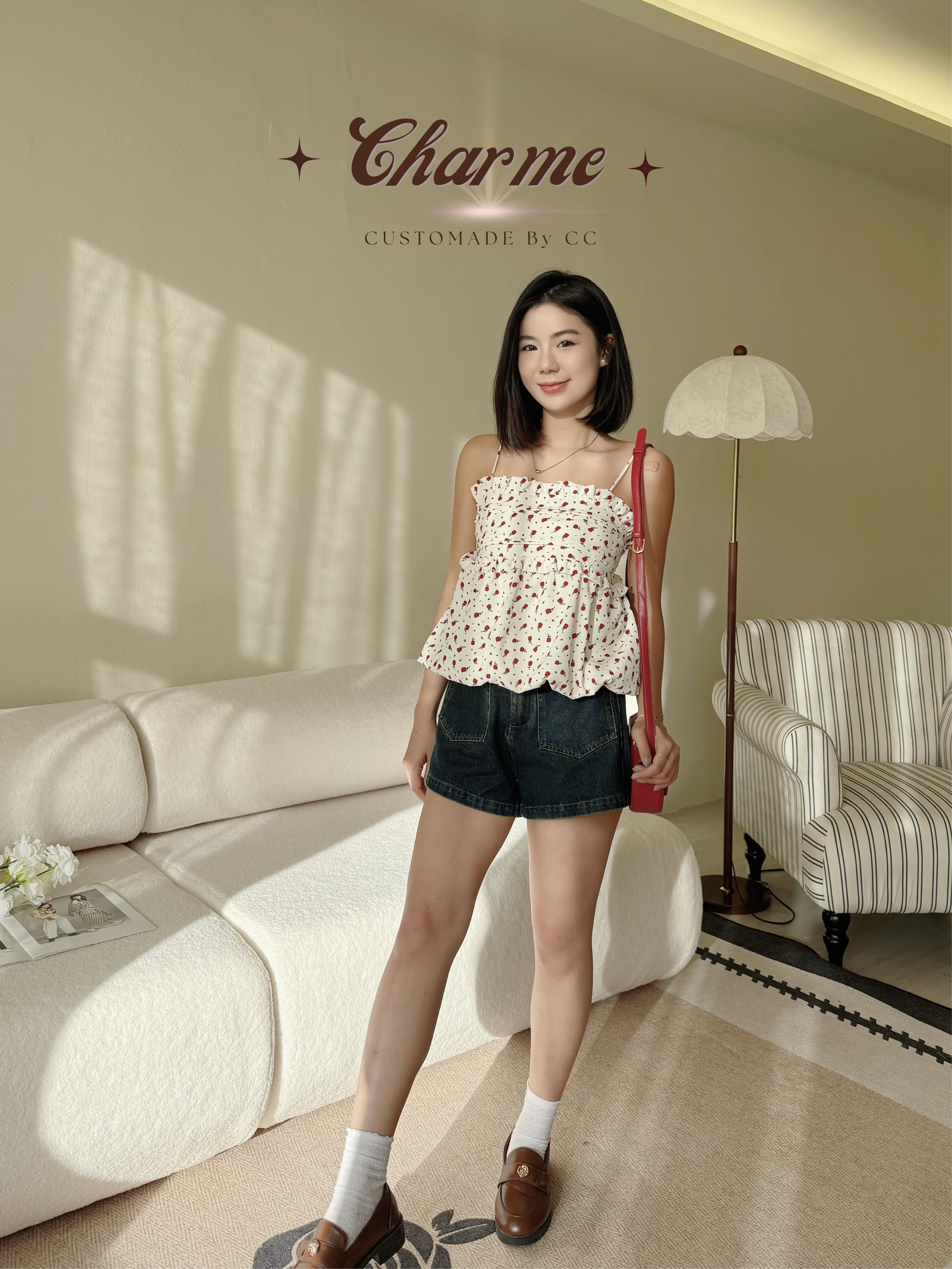 Muse Pocket Denim Shorts (with belt)