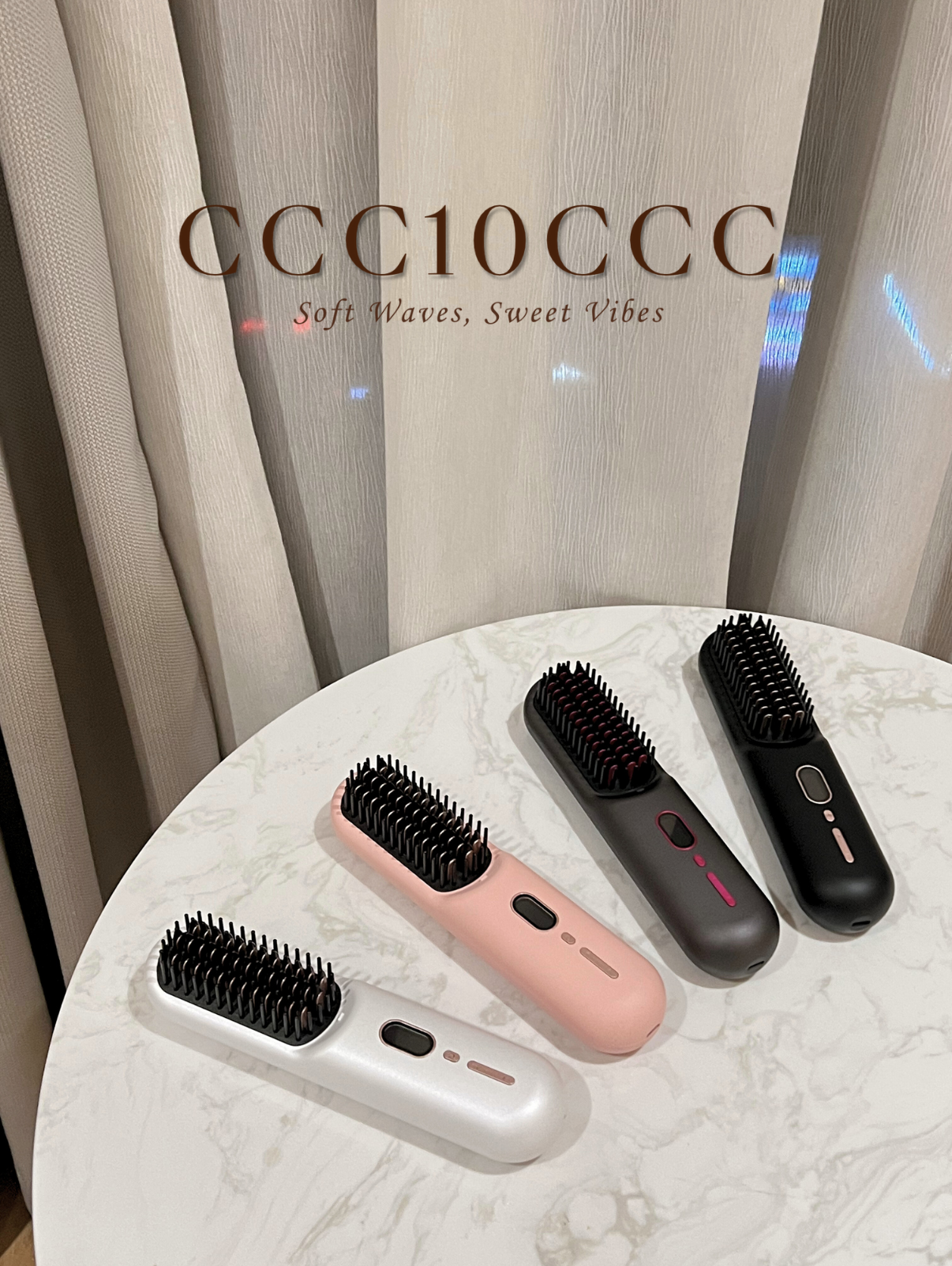 负离子无线发梳 充电款!