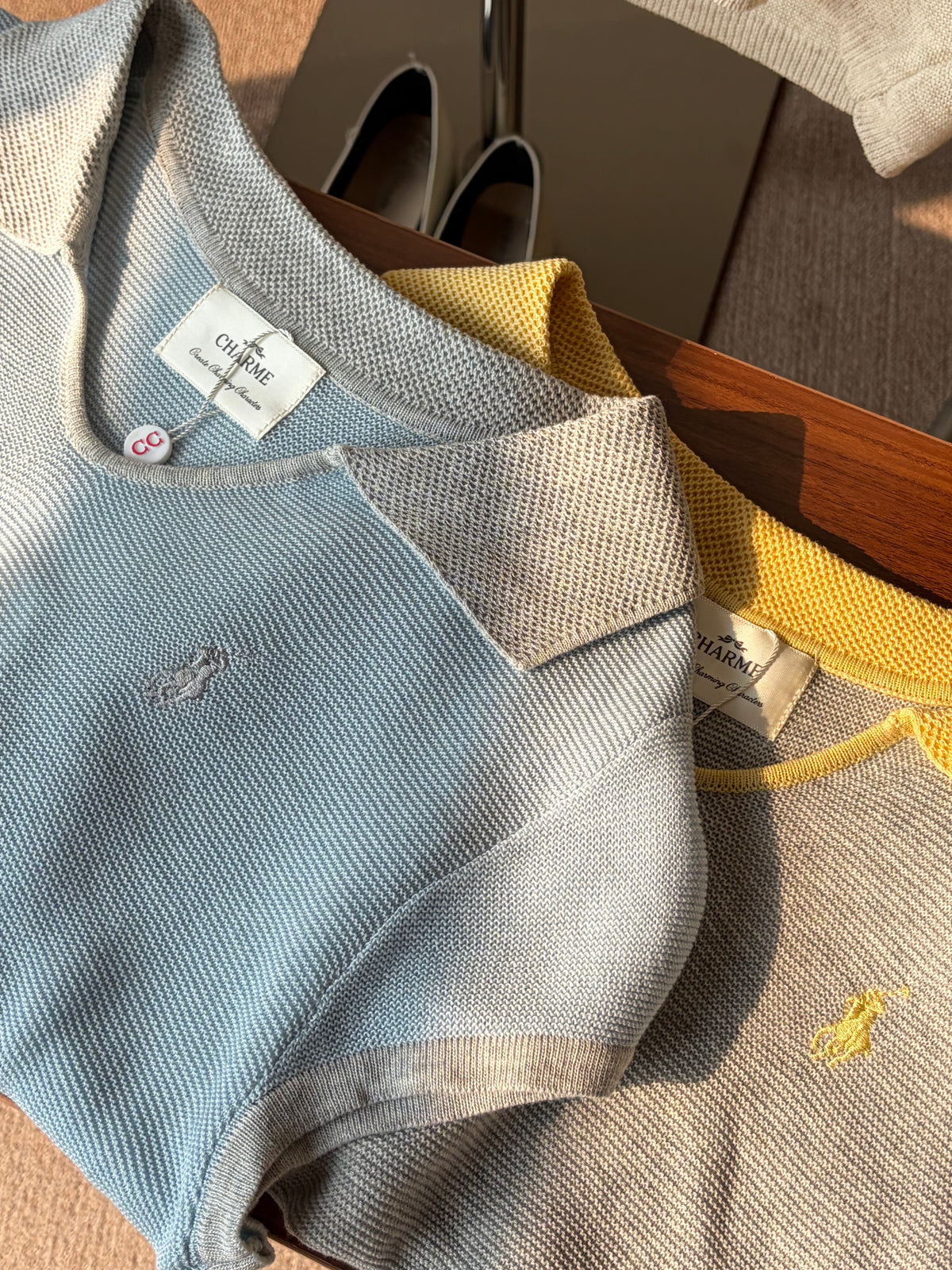 Colette Contrast Knit Polo