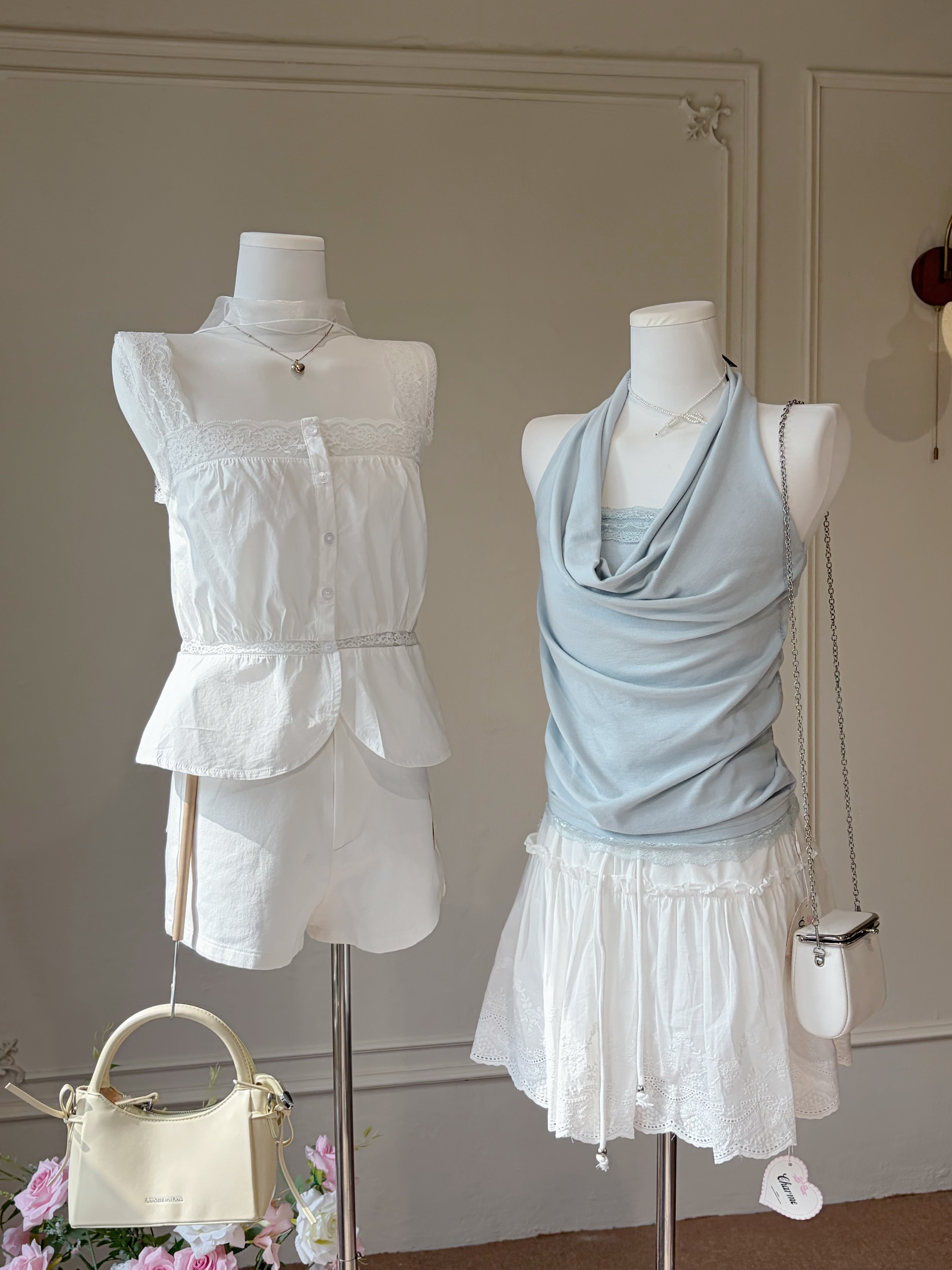 Lace Muse Square Neck Top