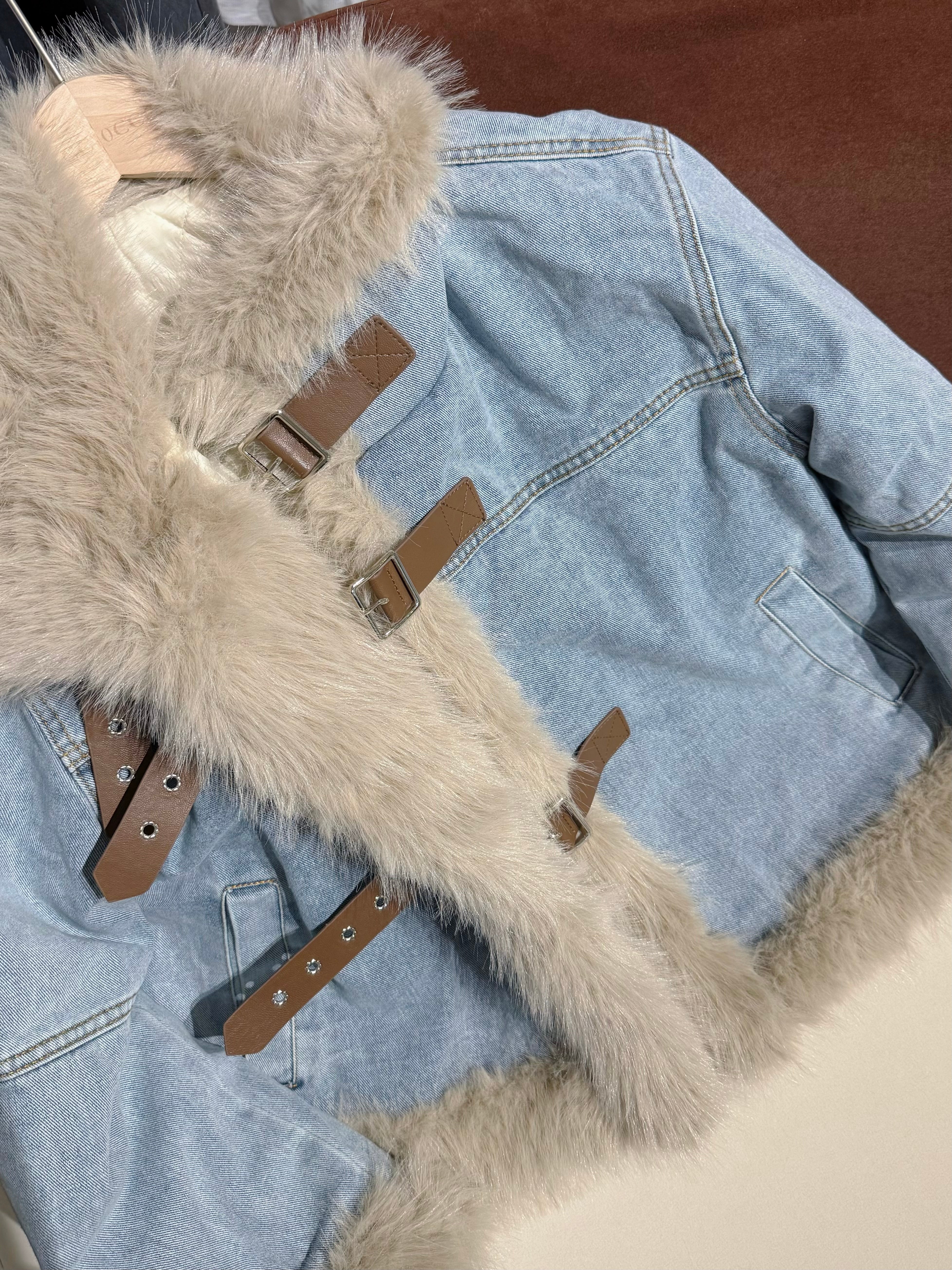Marshmallow Denim Coat