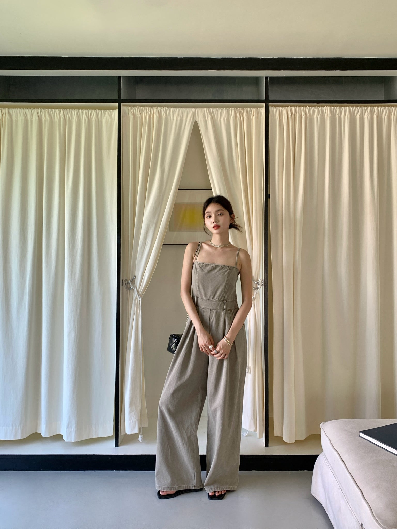 𝘾𝙃𝘼𝙍𝙈𝙀 Seneca Jumpsuit(Grey)