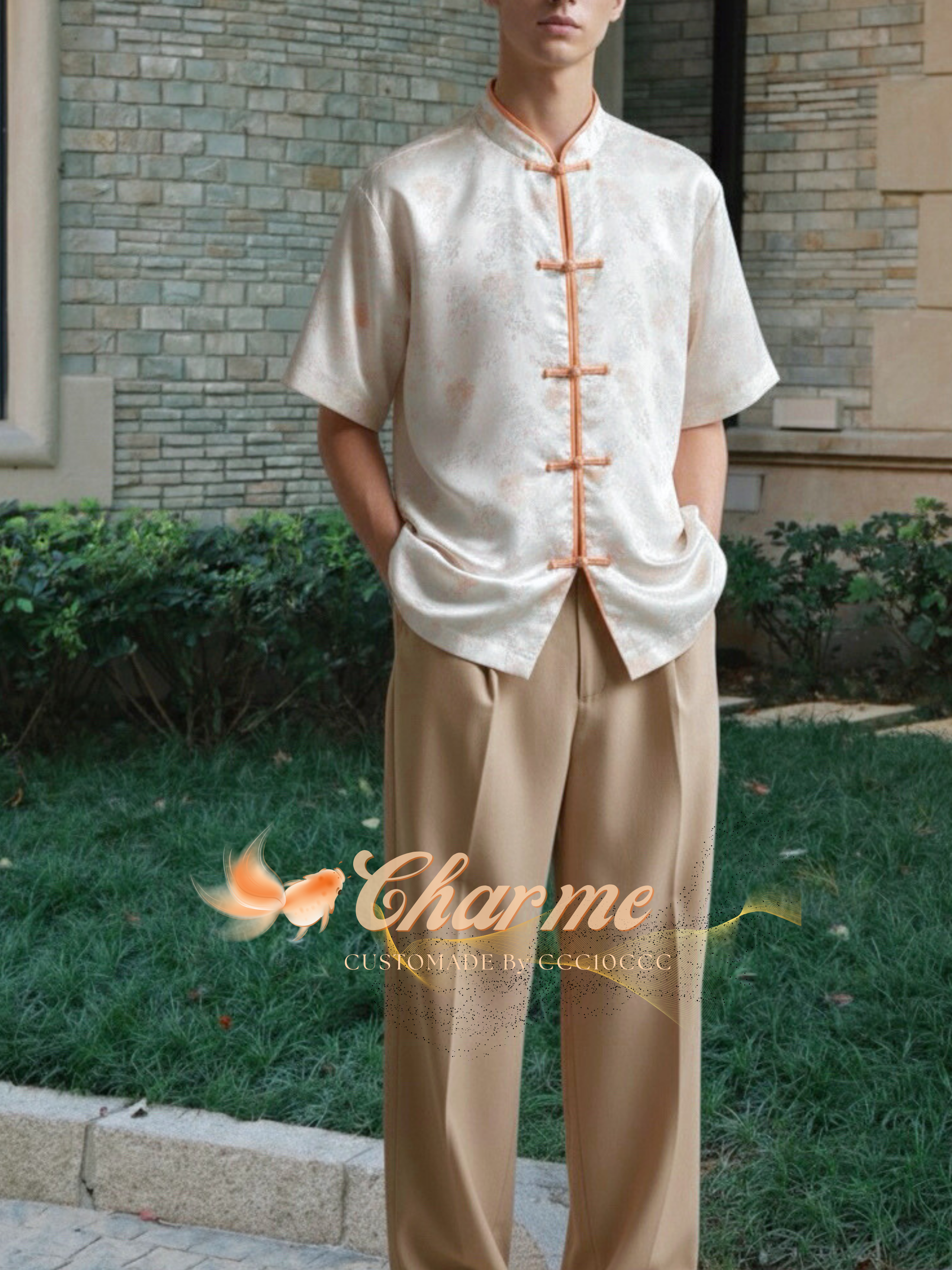 Gleam Shirt 锦鲤 · 唐装