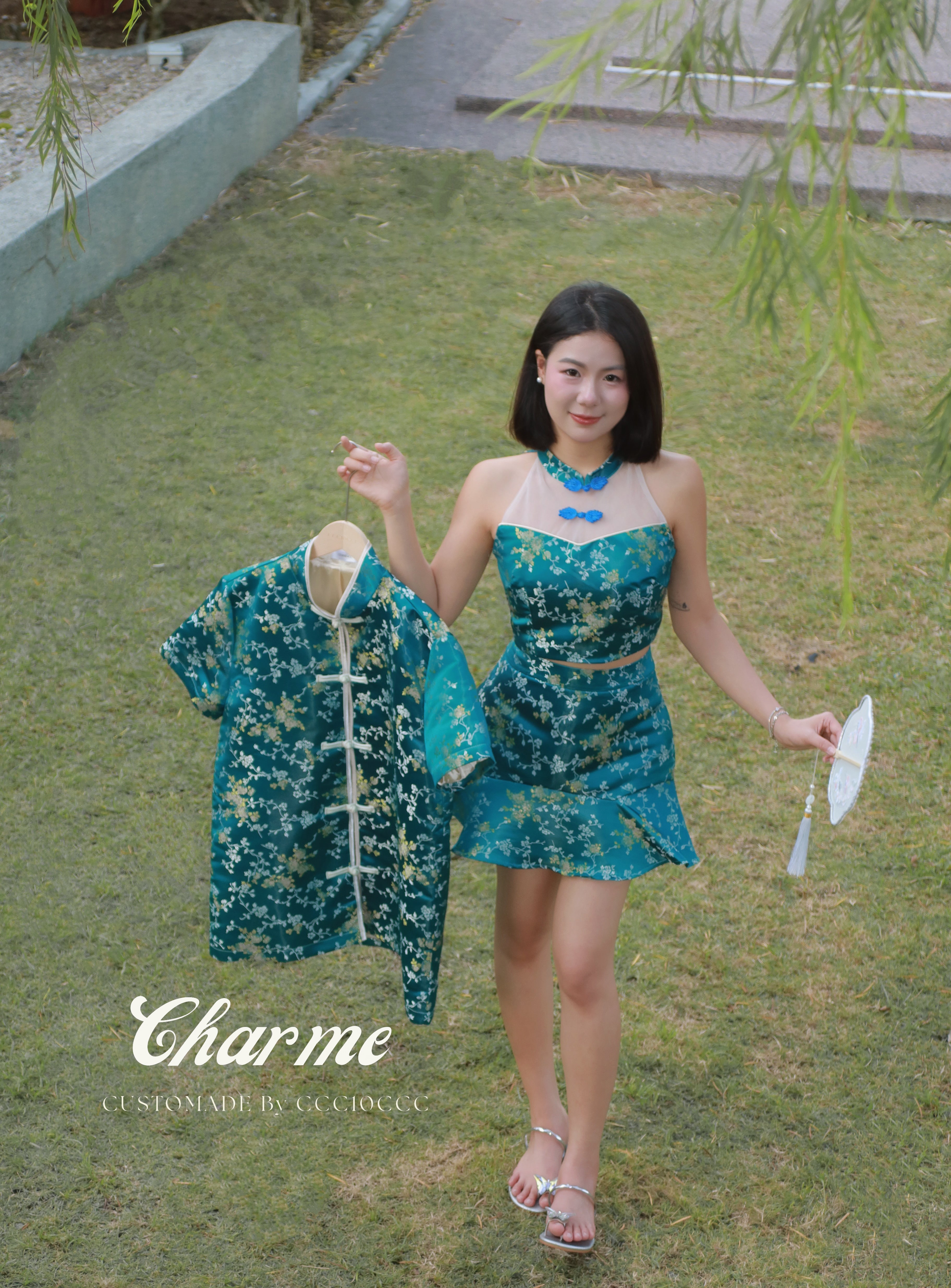 Bella Shirt 唐装 (Green)