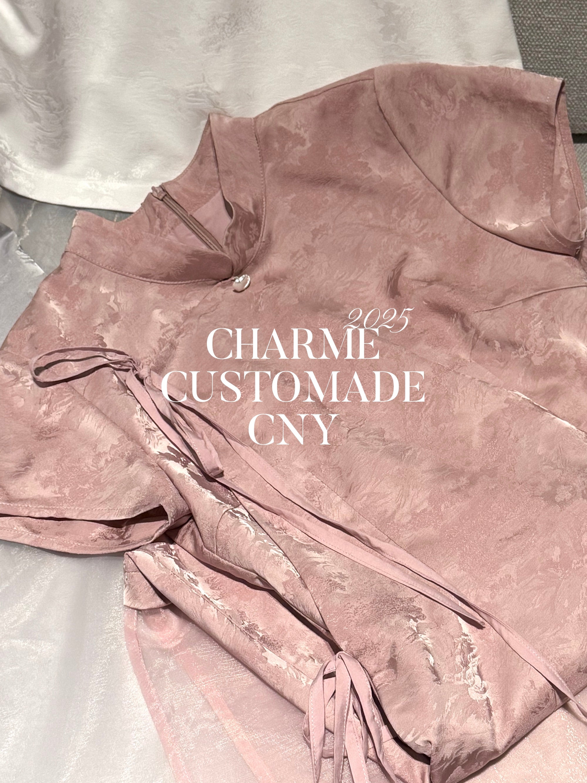 Moon Cheongsam 月🌙 (Blush Pink)