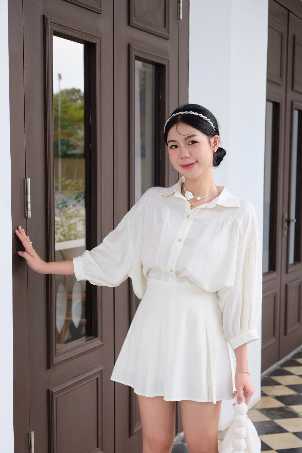 ๐พ๐๐ผ๐๐๐ Nicole Set in White