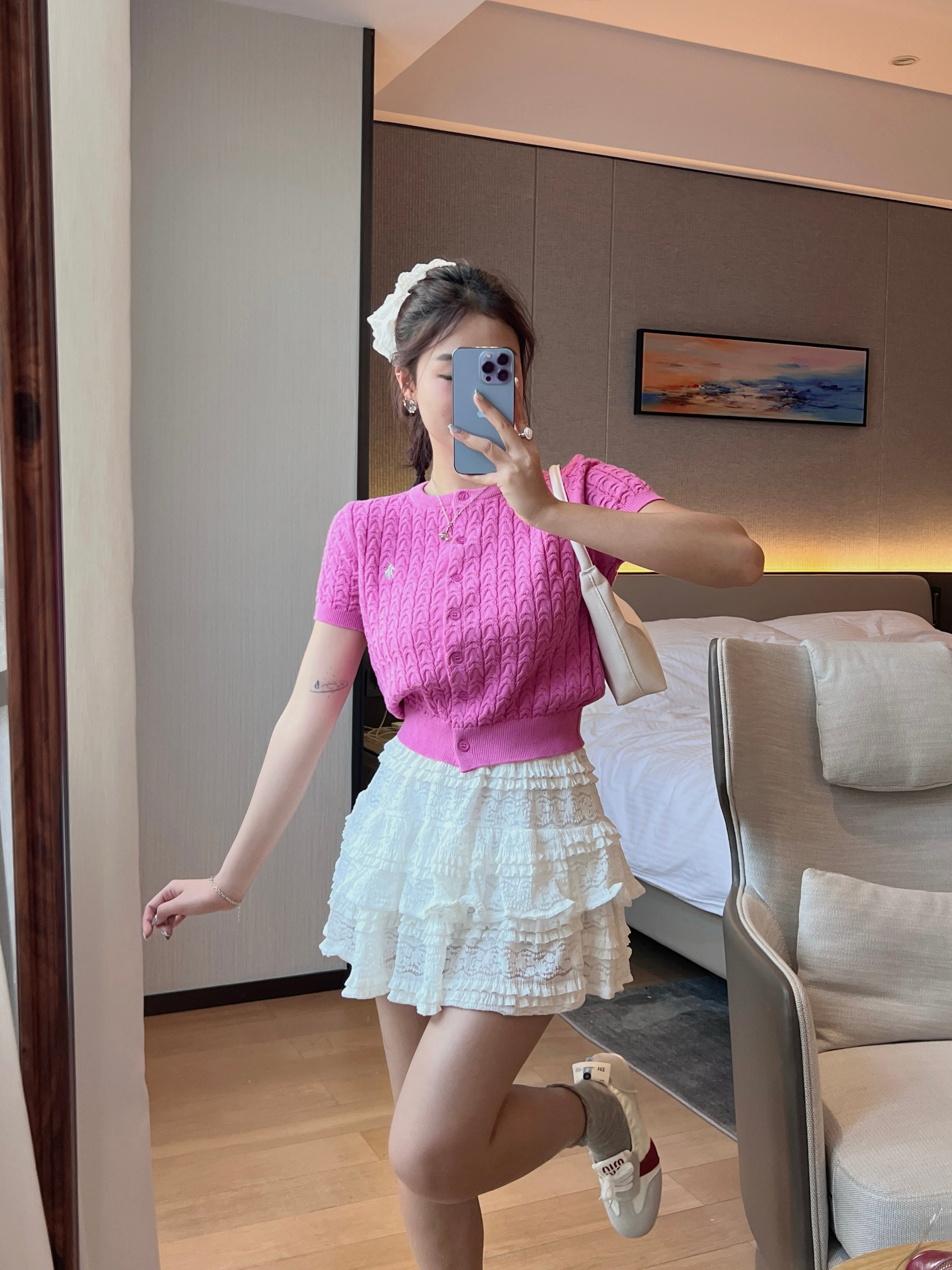 Sunny Polo Knit Top