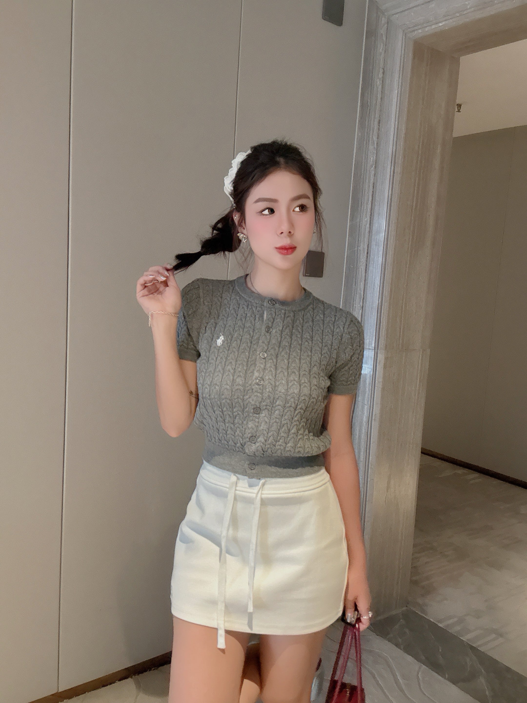 Sunny Polo Knit Top