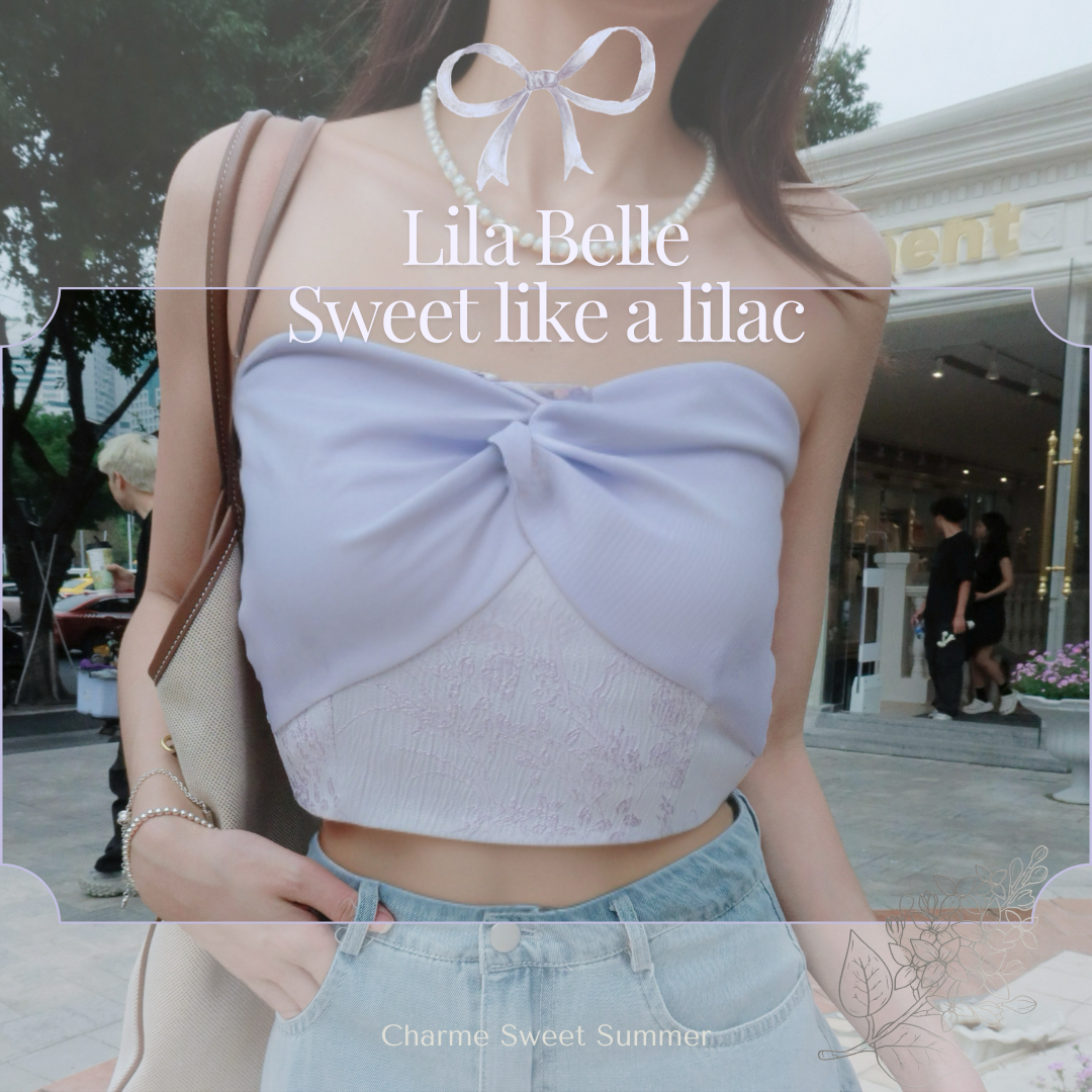 𝘾𝙃𝘼𝙍𝙈𝙀 Lila Belle Top