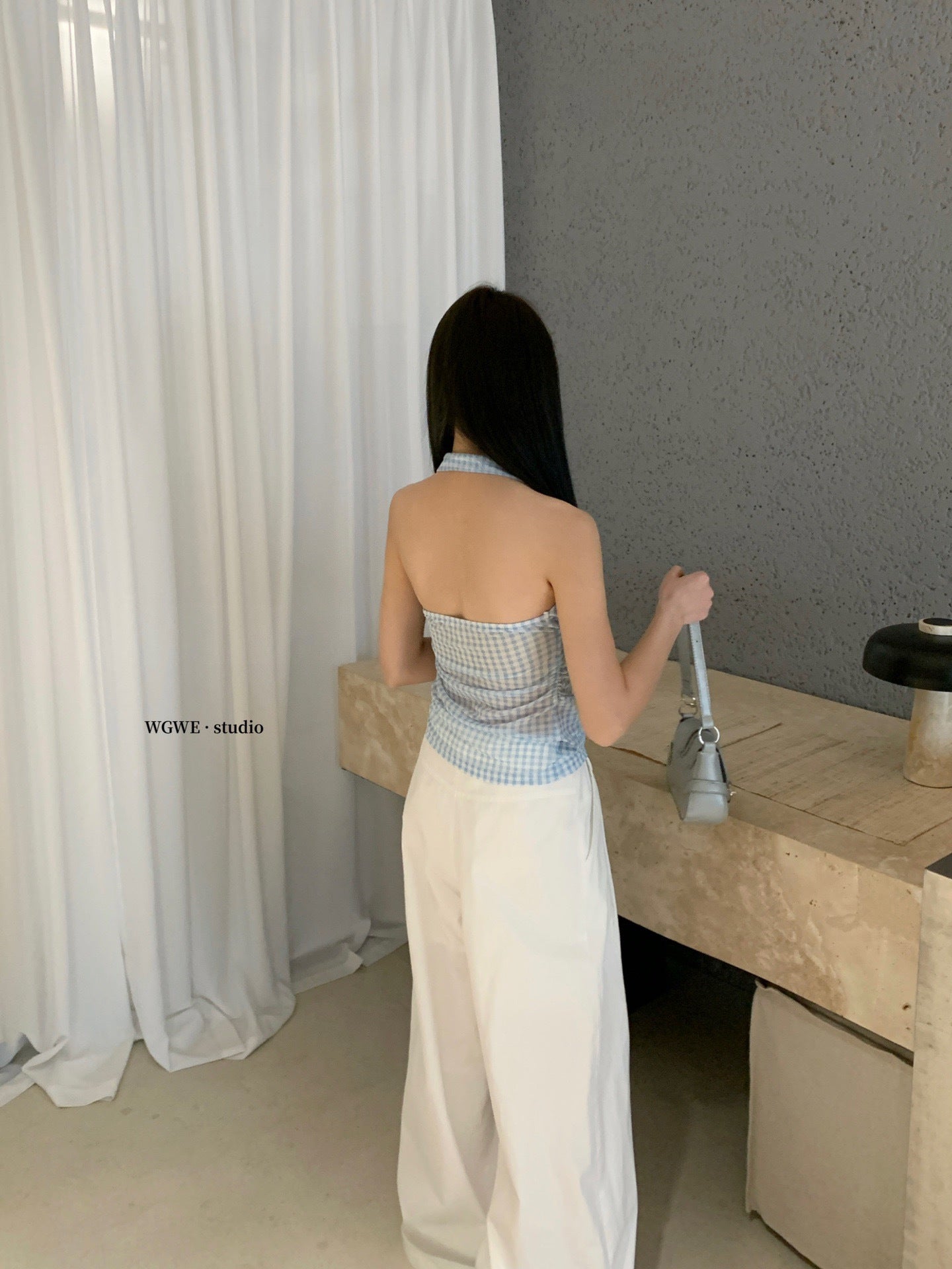 W8434 美式挂脖小背心