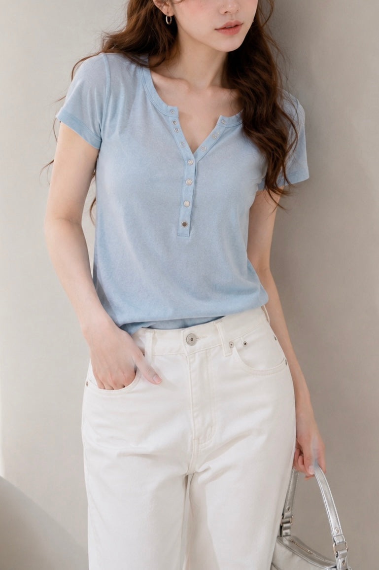 Soft Daily Henley Top