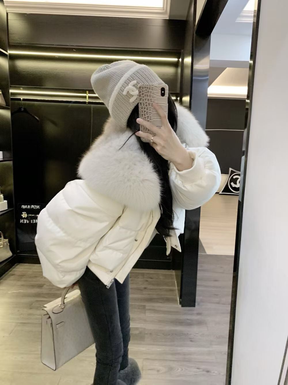 Velours Puffer jacket