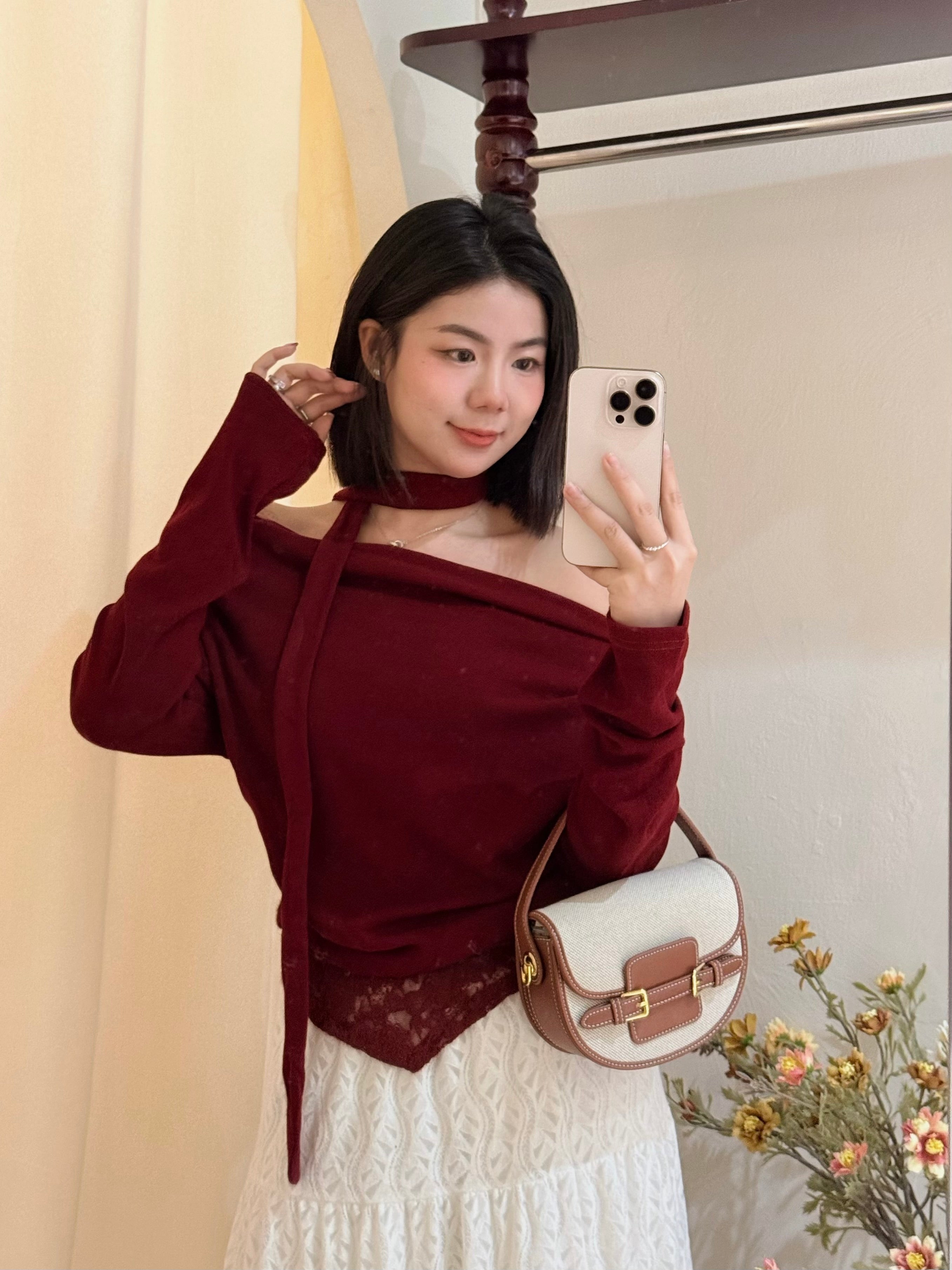 Holly Top 【上衣+飘带】