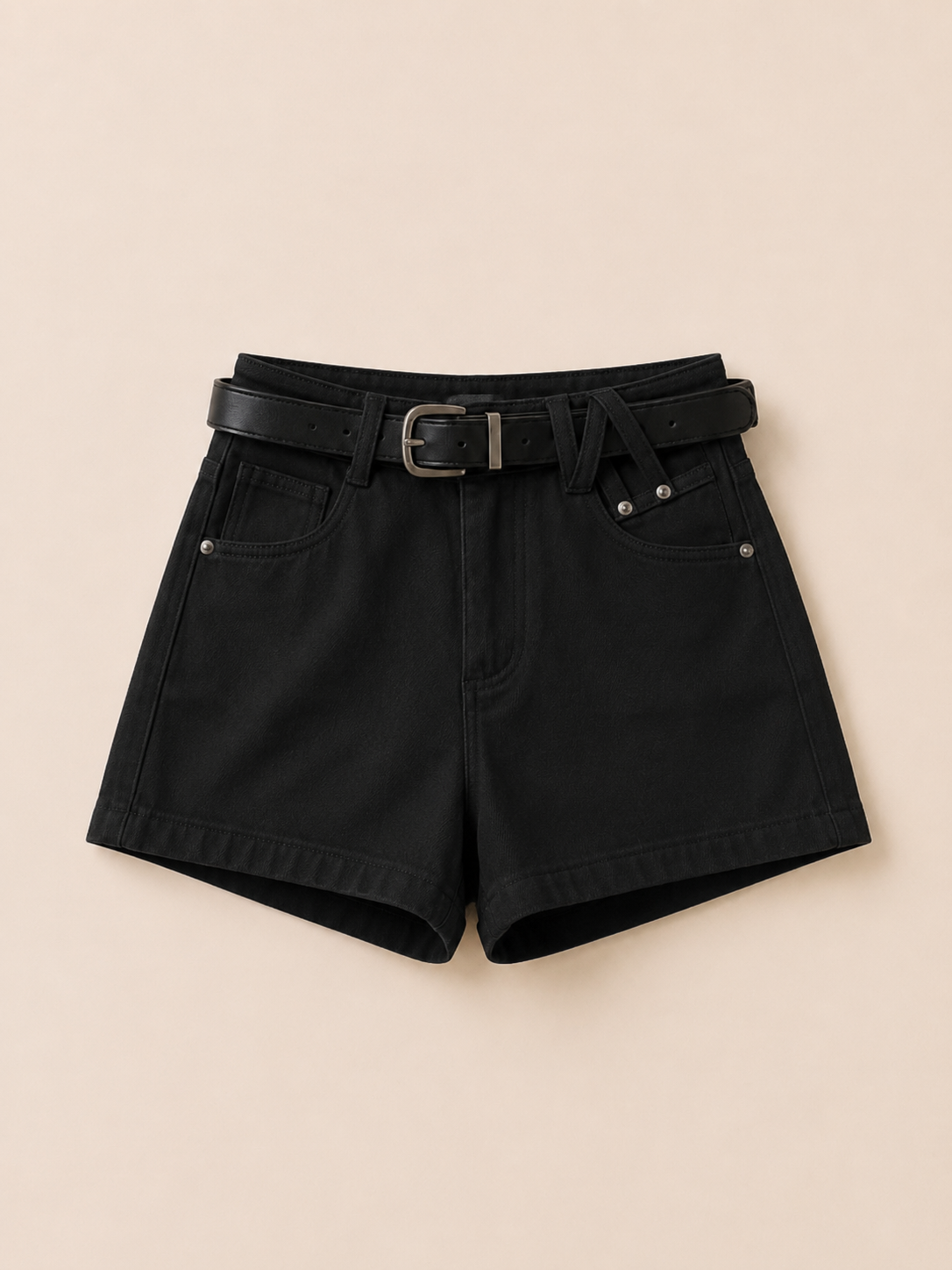 Everyday Denim Shorts (Black)