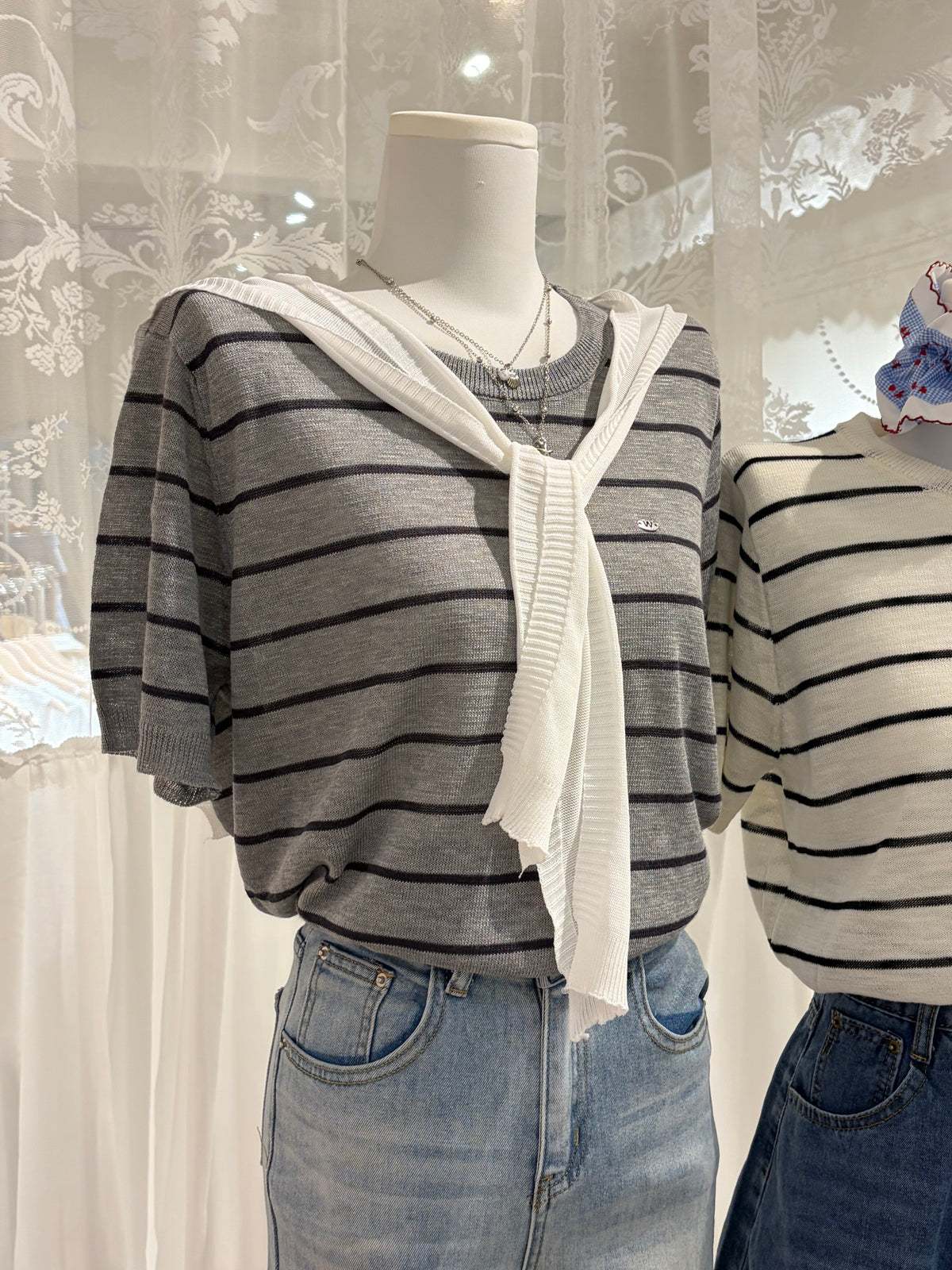 Este Stripe Knit Top