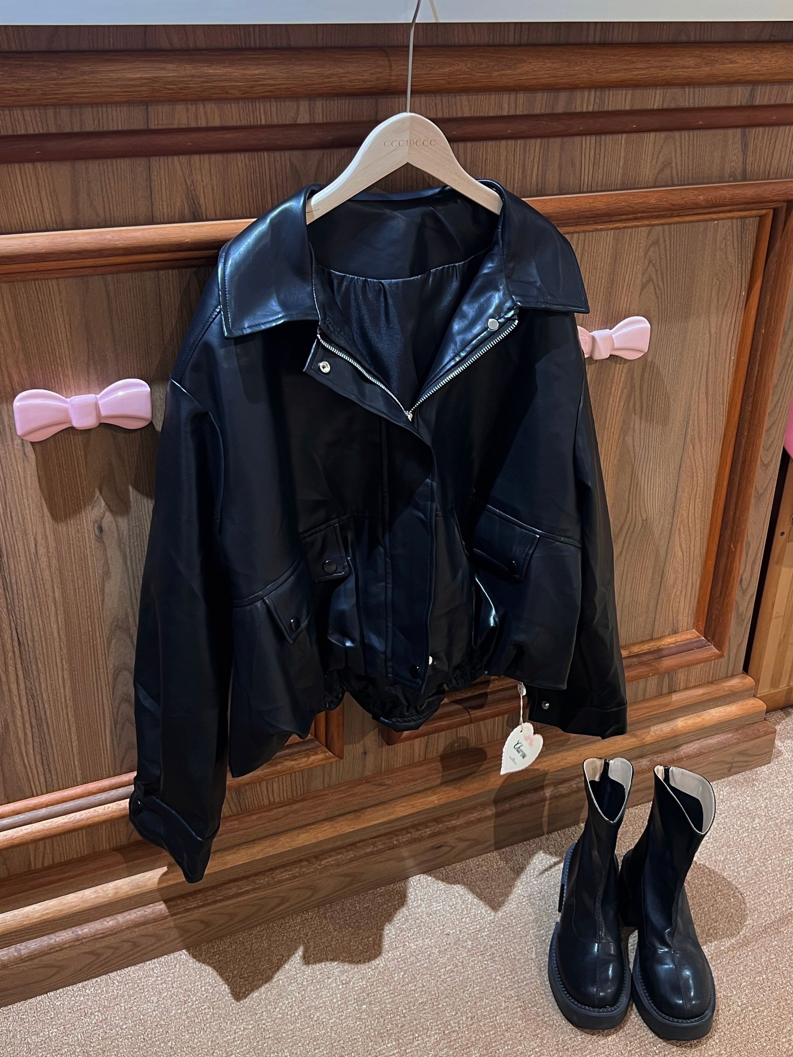 Onyx Coat【pu皮质外套】