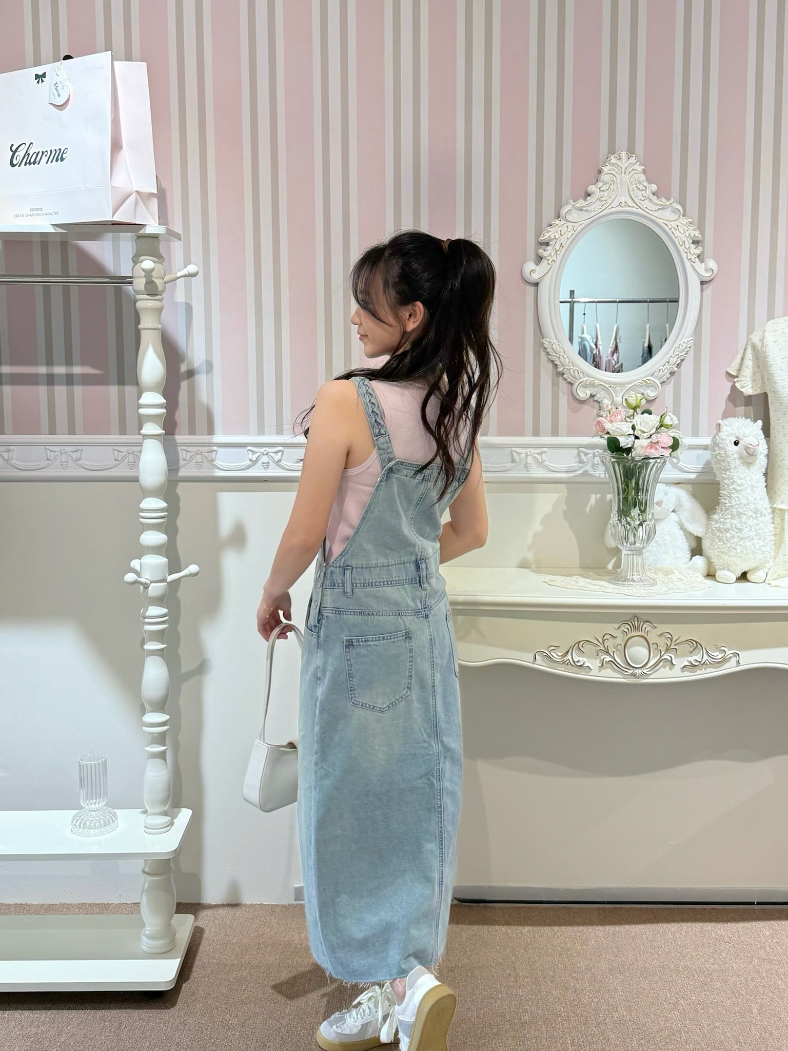 Strappy Denim Dress
