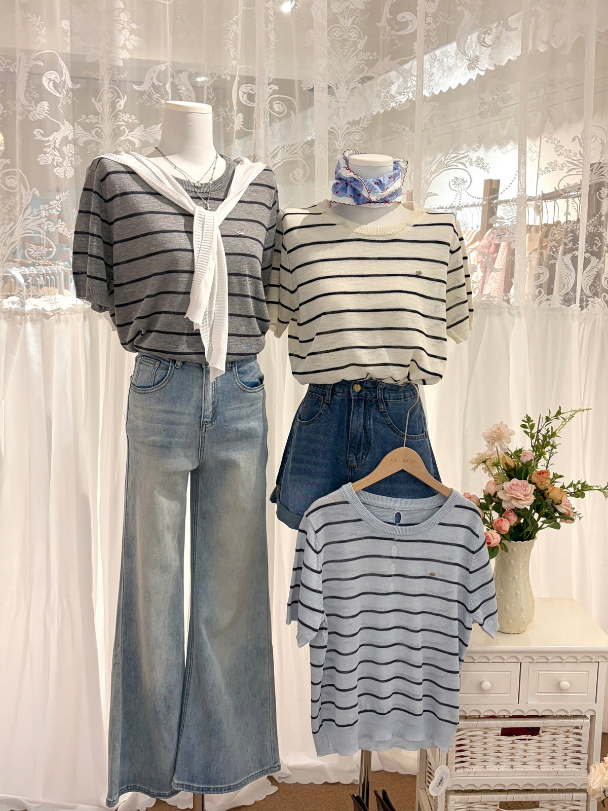 Este Stripe Knit Top